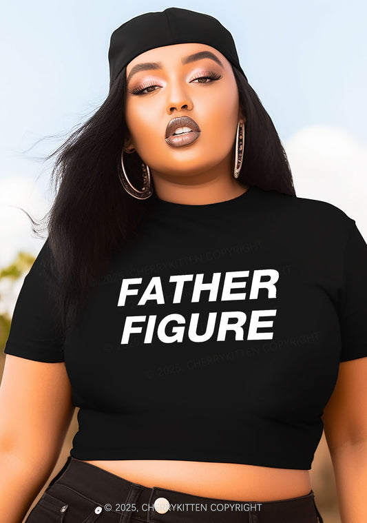 Curvy Father Figure Y2K Baby Tee Cherrykitten
