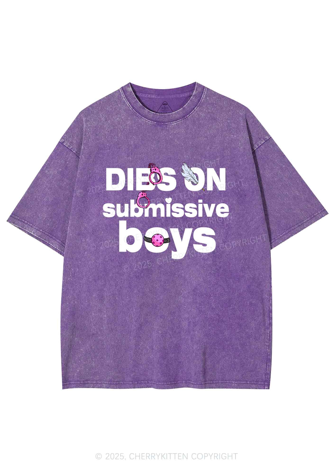 Dibs On S Boys Y2K Shirts Washed Tee Cherrykitten