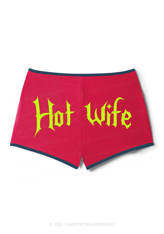 Hot Wife Y2K Contrast Mini Shorts Cherrykitten