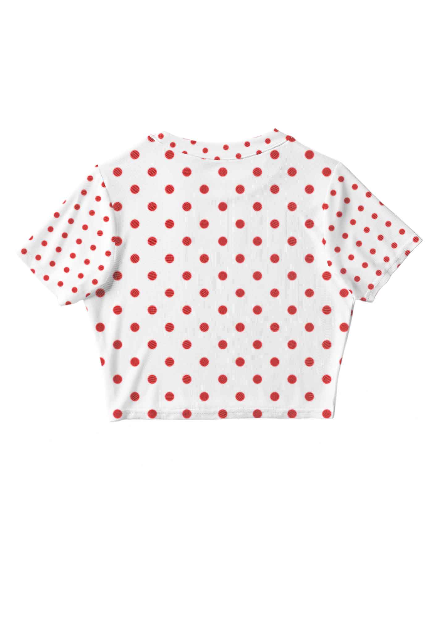 Dots Red Corset Y2K Mesh Crop Top Cherrykitten