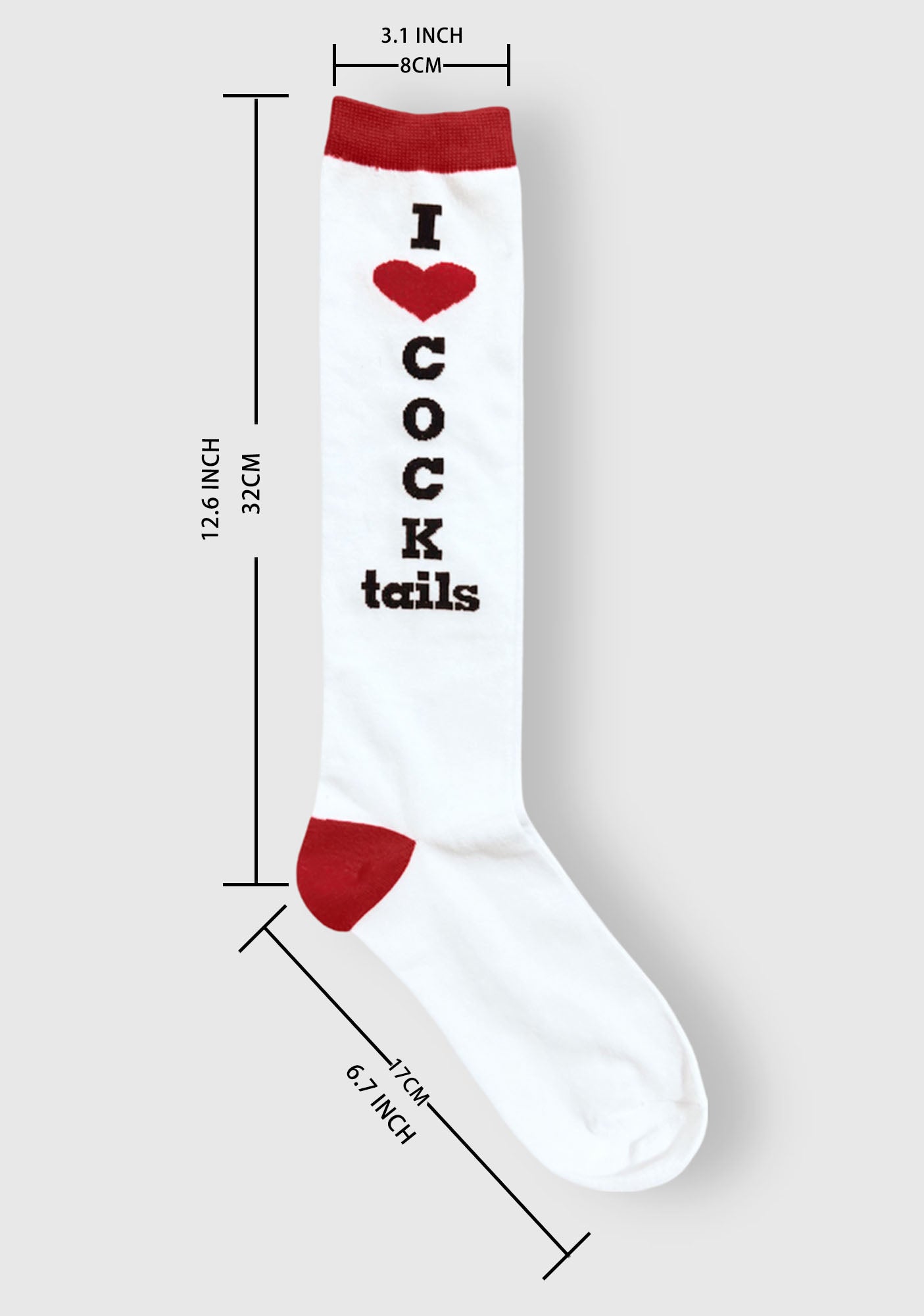 I Love Cocktails Y2K Socks Cherrykitten