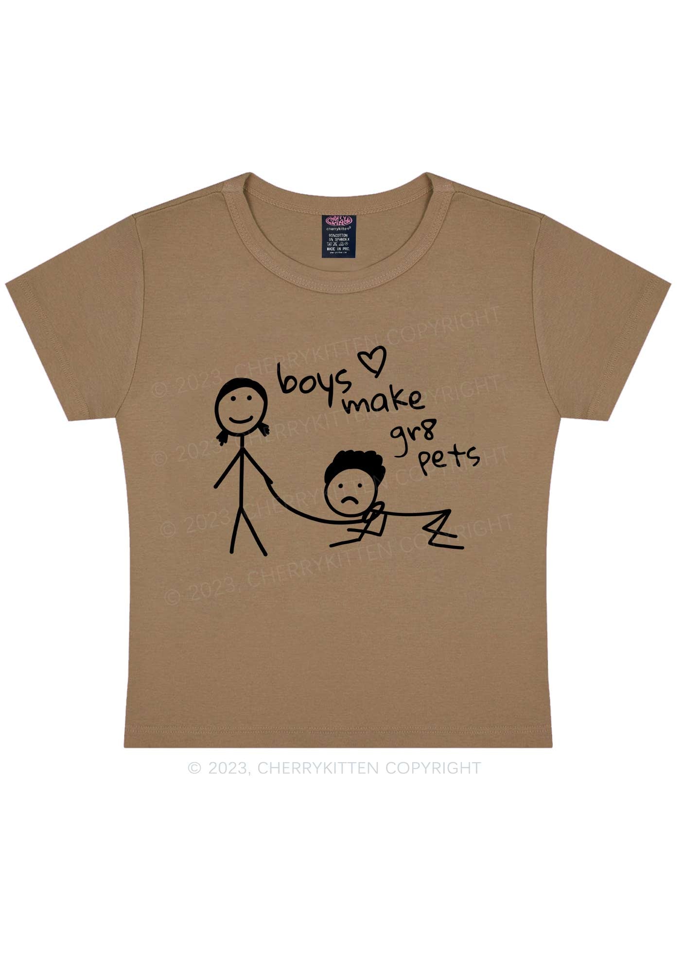 Boys Make Gr8 Pets Y2K Baby Tee