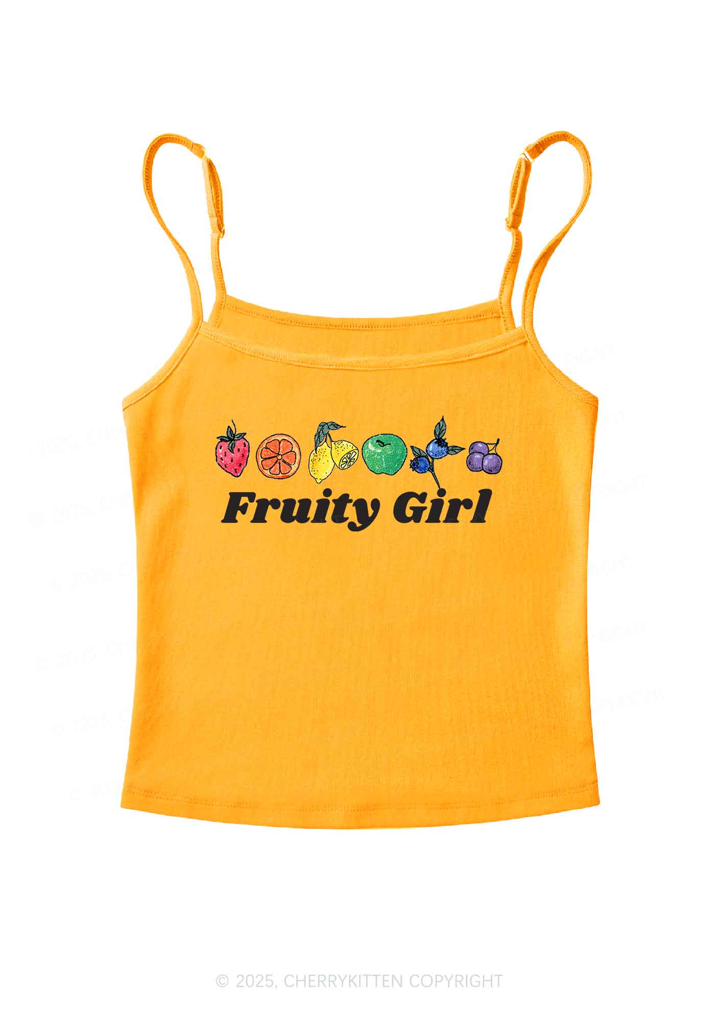 Fruity Girl Y2K Spaghetti Strap Cami Cherrykitten