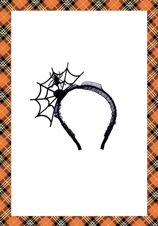 Creative Spider Web Halloween Party Y2K Hairband