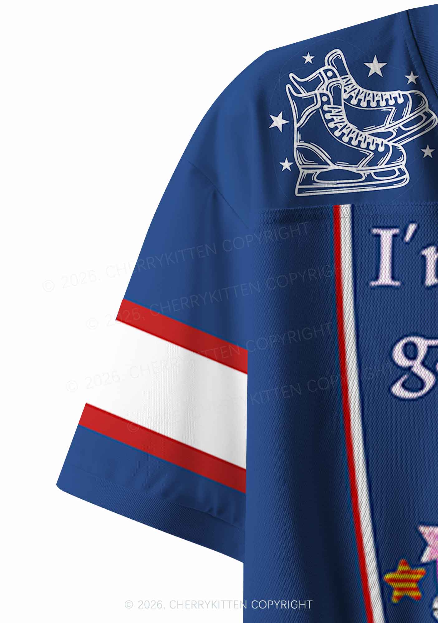 Blue Slxt For My Gay BF HR Y2K Crop Sport Jersey Shirts Cherrykitten