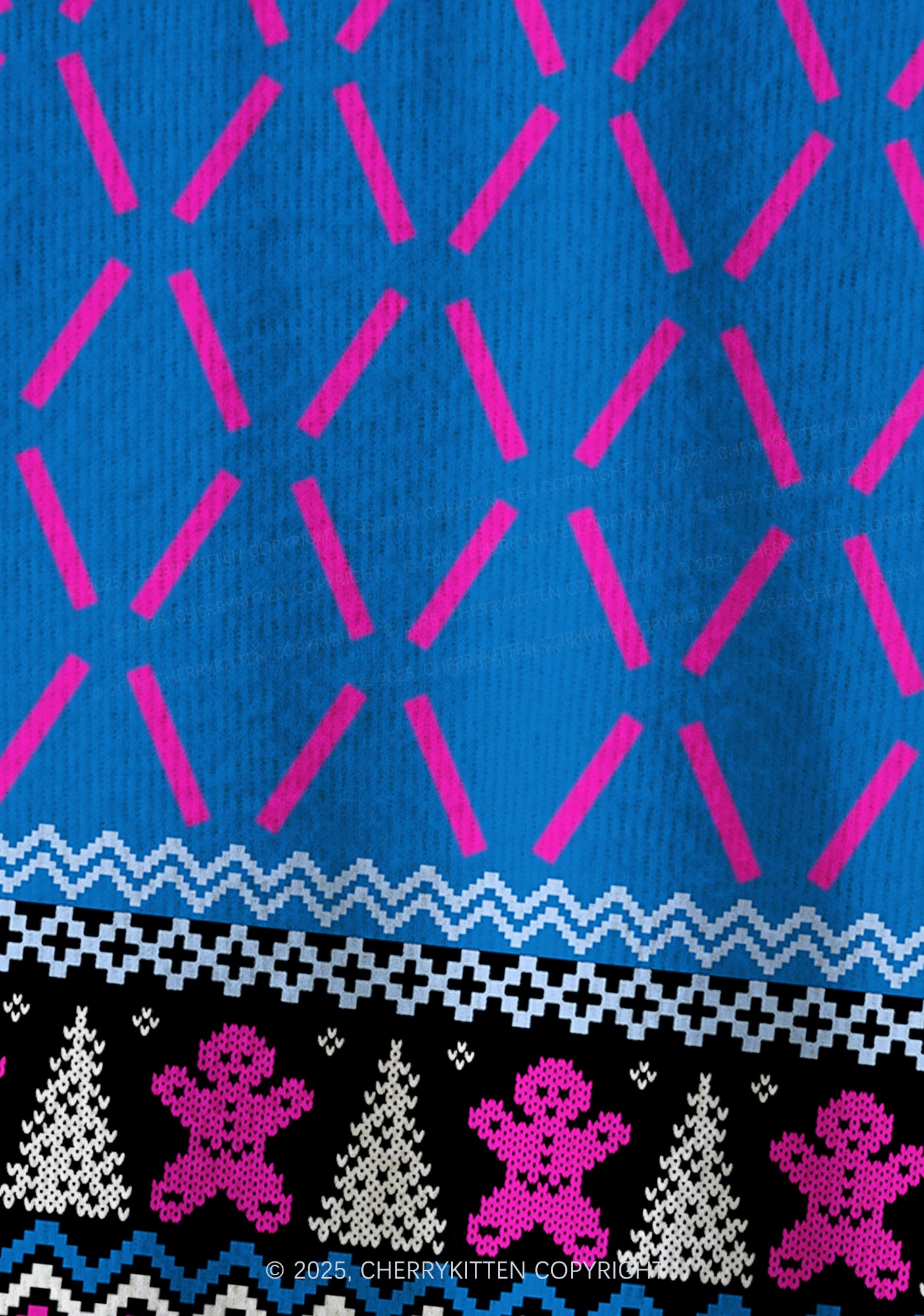 I Just Look Straight Y2K Christmas Cardigan Knit Sweatshirt Cherrykitten