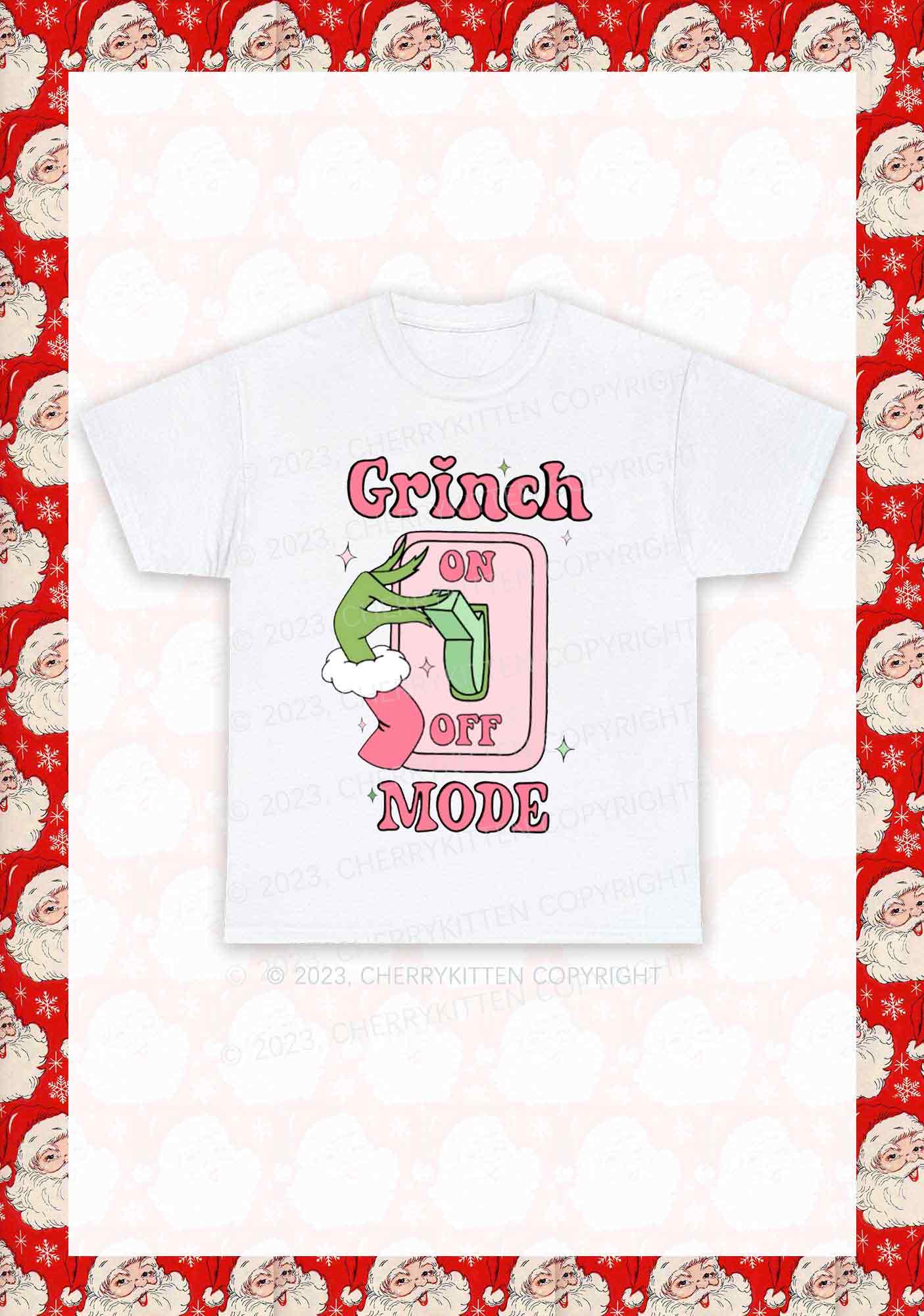 On Off Mode Christmas Y2K Chunky Shirt Cherrykitten