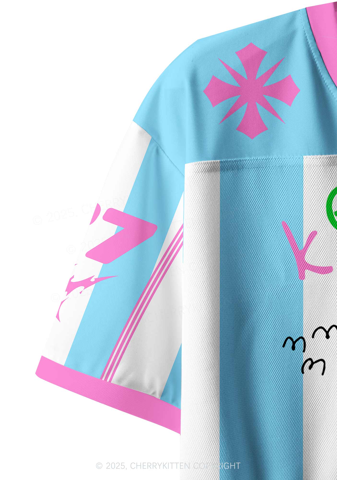 Custom Star Orange Pony Y2K Crop Sport Jersey Shirts Cherrykitten