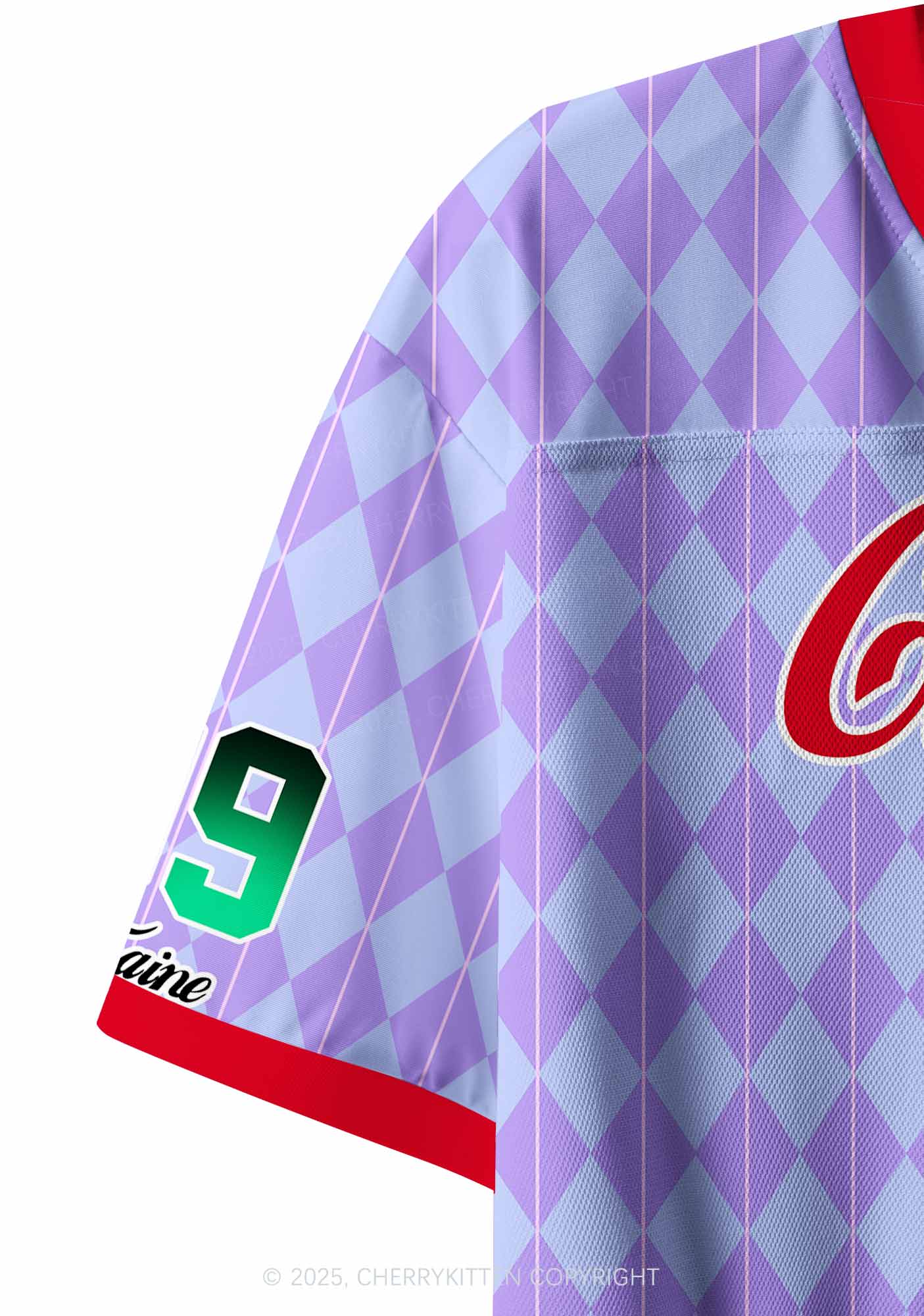 Custom Purple Cola Y2K Crop Sport Jersey Shirts Cherrykitten