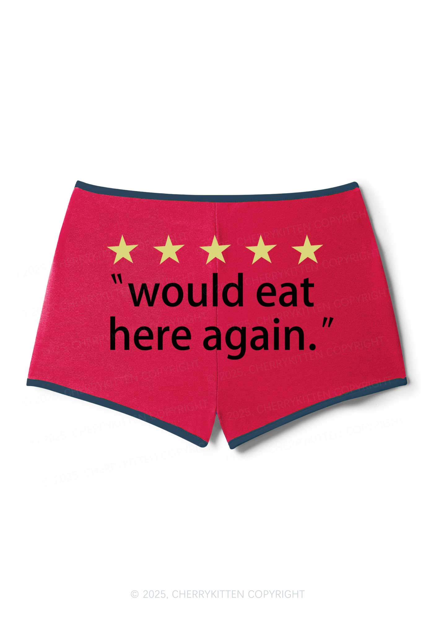 Eat Here Again Y2K Booty Shorts Cherrykitten