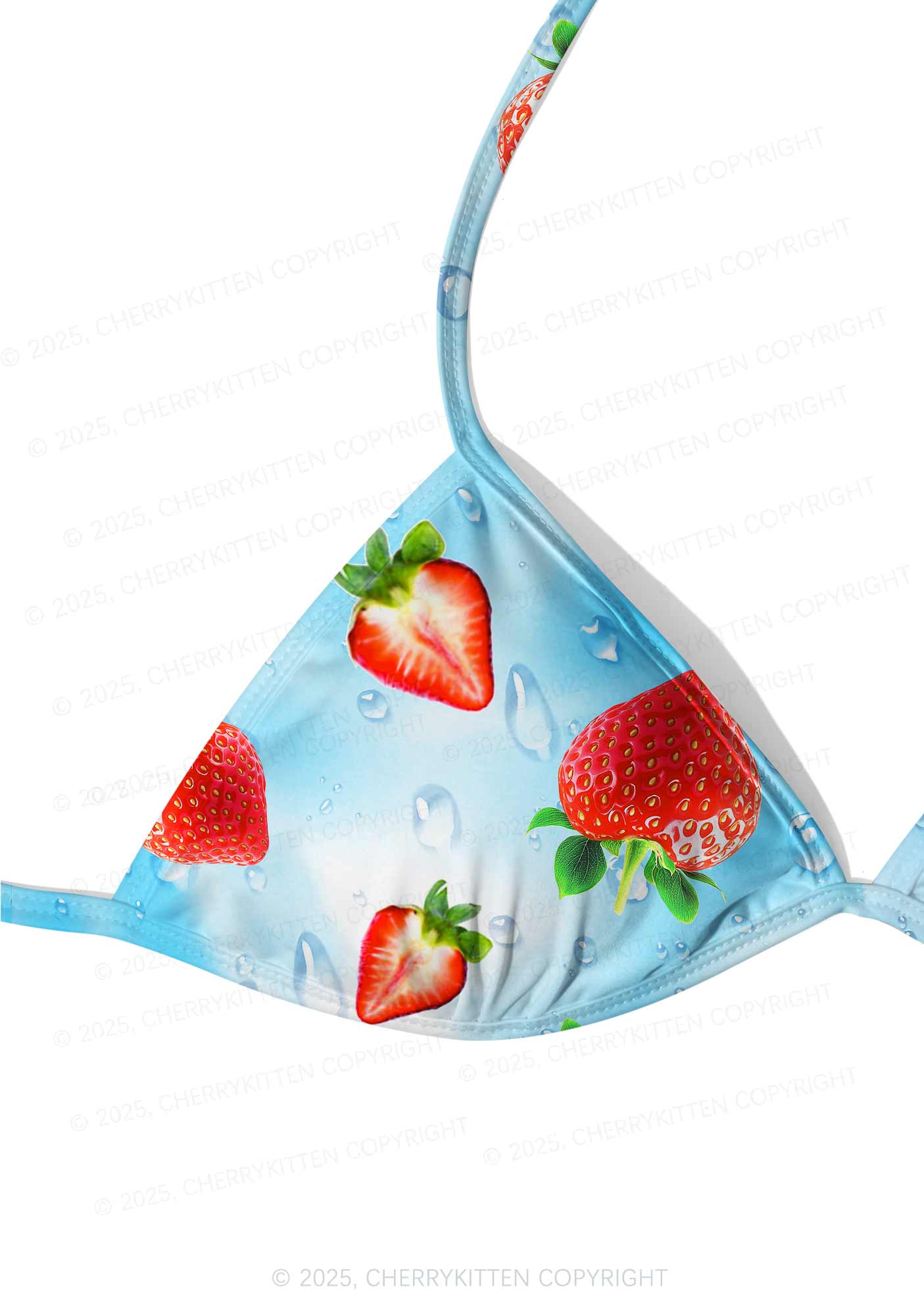 Cute Strawberry Y2K Print Bikini Set Cherrykitten