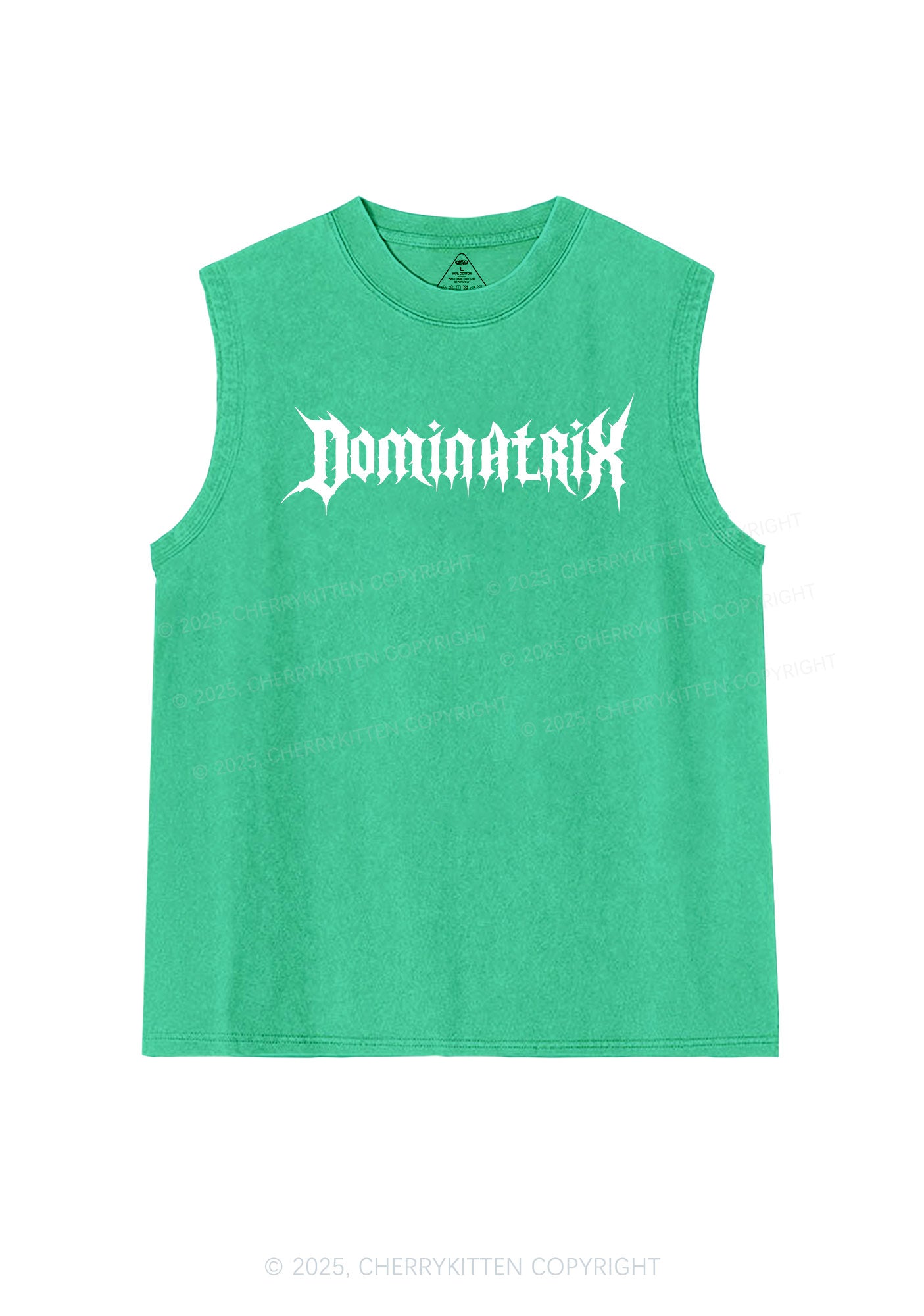 Dominatrix Y2K Washed Muscle Tank Cherrykitten