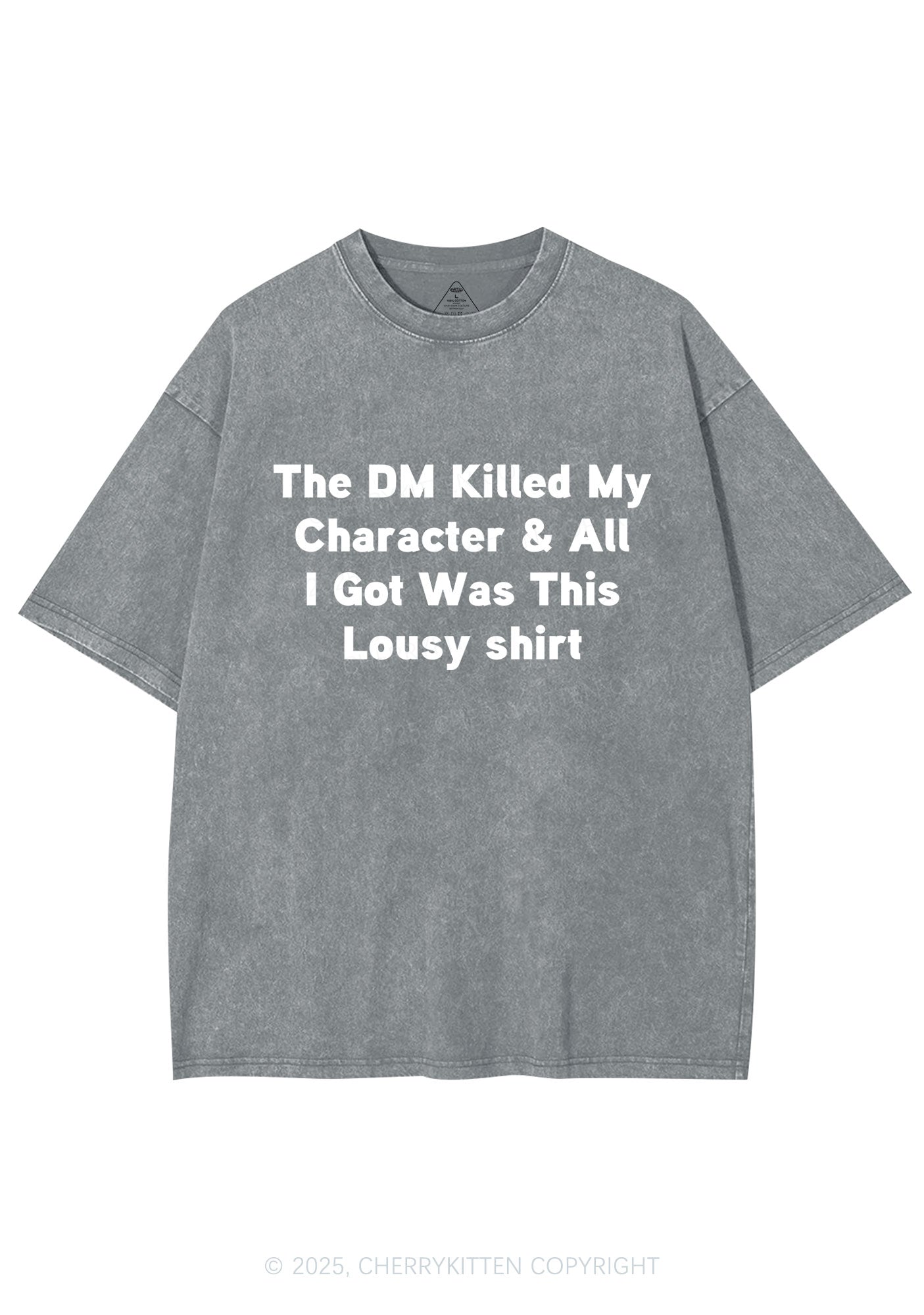 Killed Character I Got Lousy Y2K Shirts Washed Tee Cherrykitten