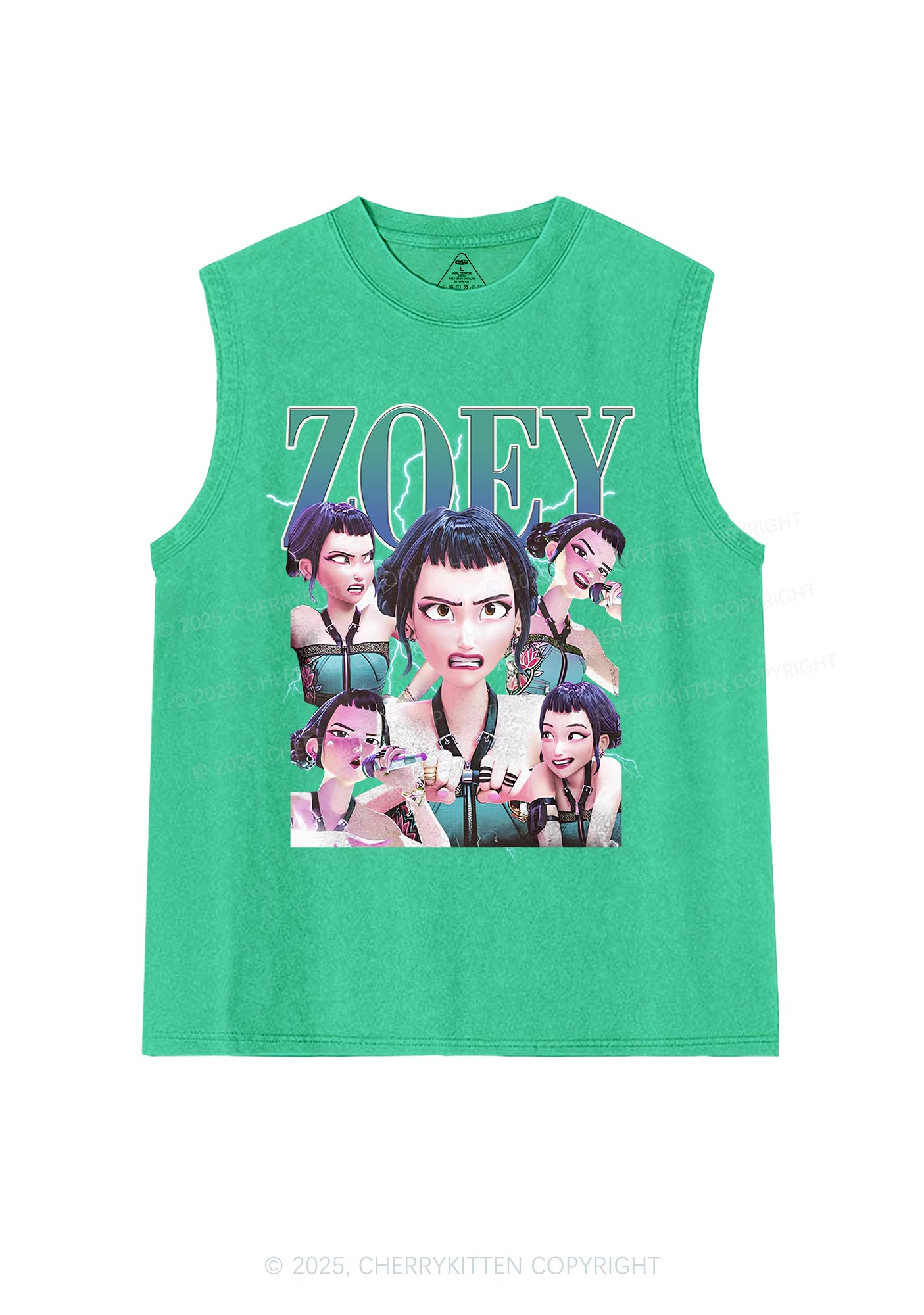 Kpop Girl Y2K Washed Muscle Tank Cherrykitten