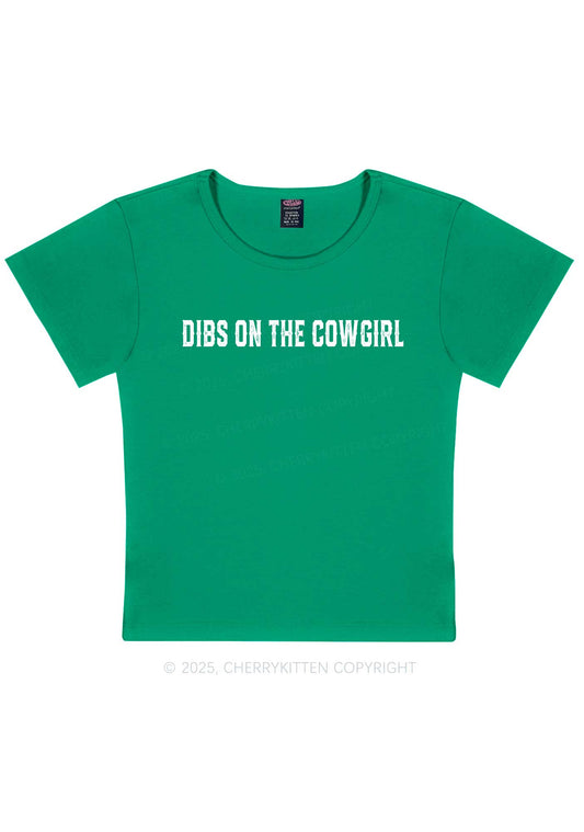 Dibs On The Cowgirl Y2K Baby Tee Cherrykitten