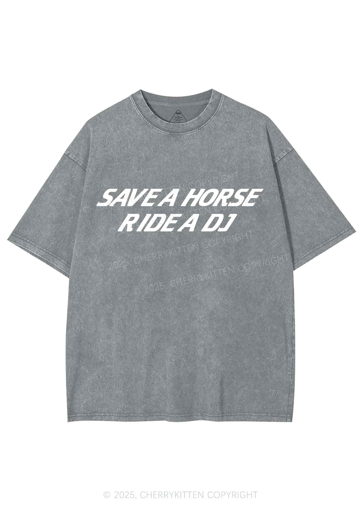 Ride A DJ Y2K Shirts Washed Tee Cherrykitten