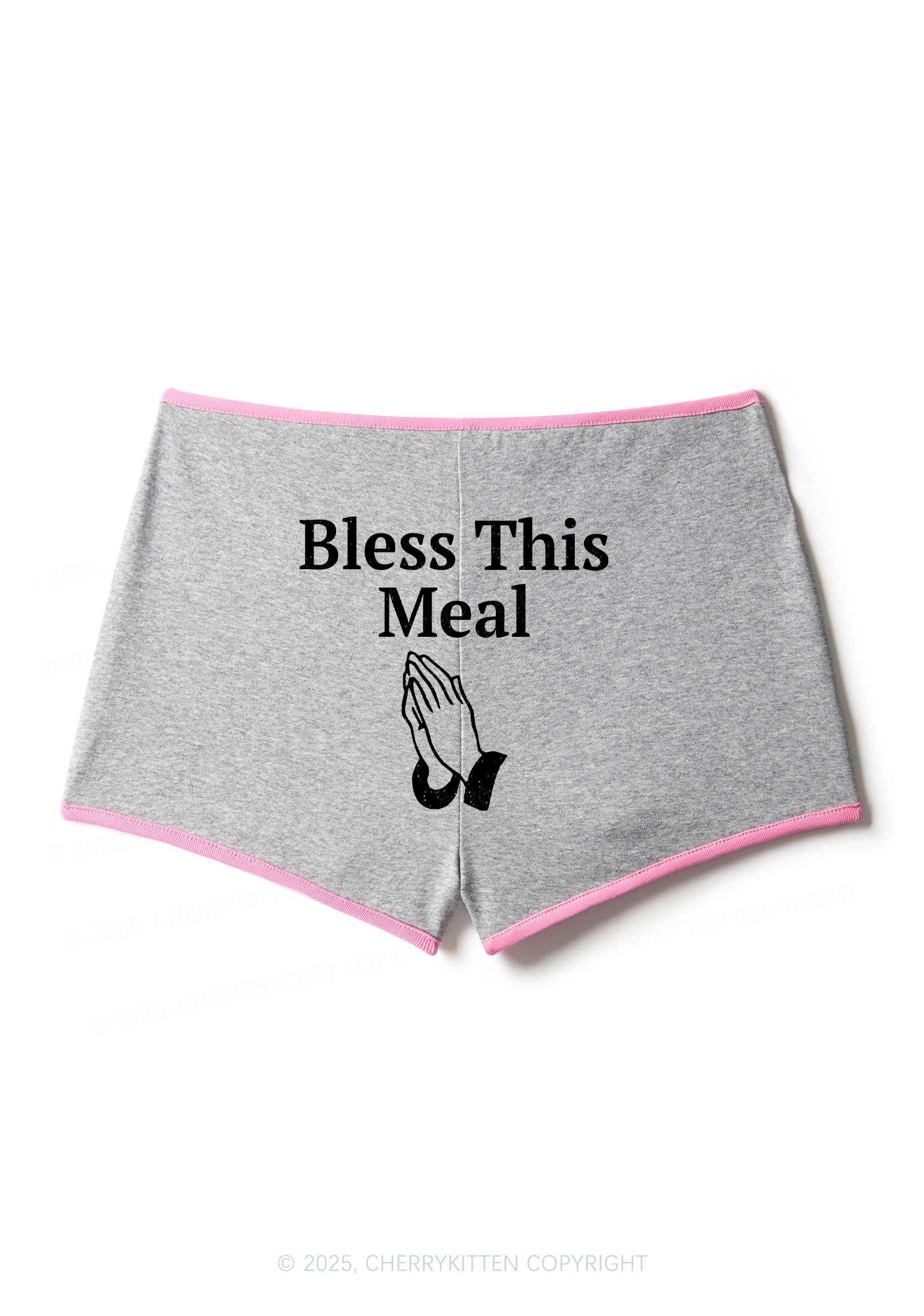 Bless This Meal Y2K Booty Shorts Cherrykitten