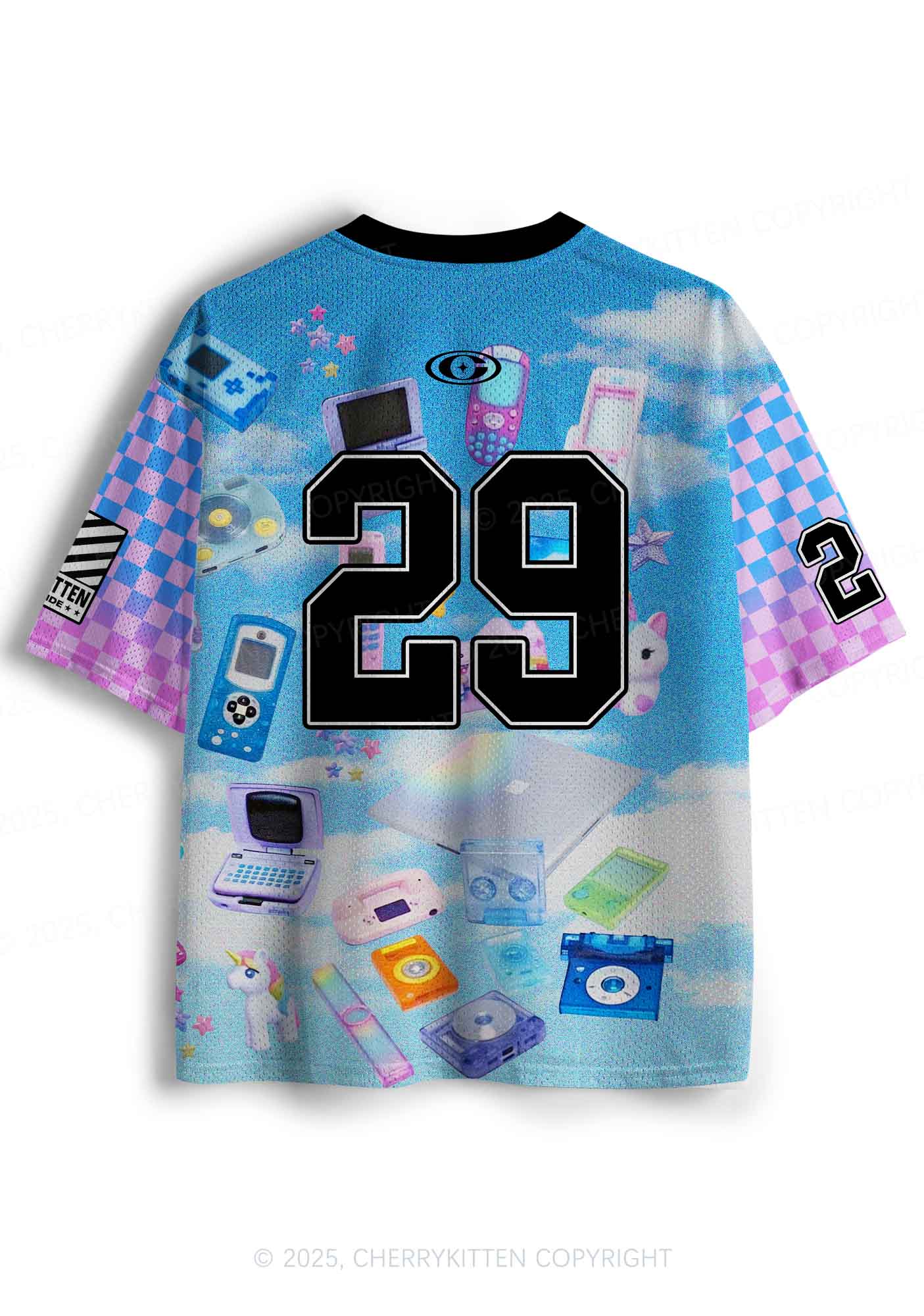 Custom Punk Digital Y2K Sport Jersey Shirts Cherrykitten