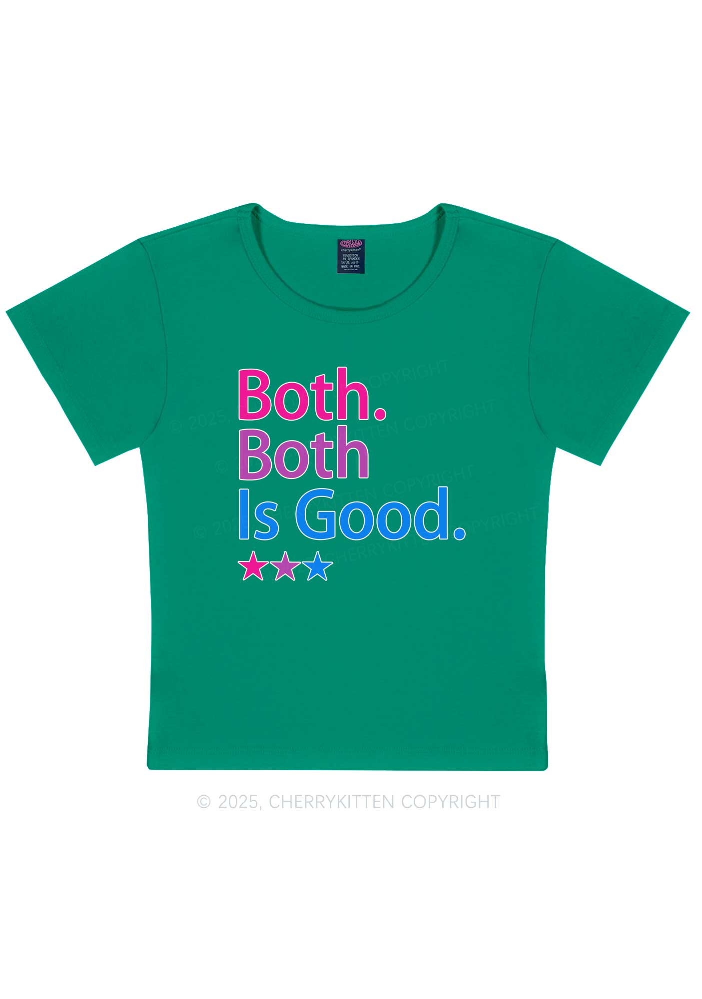 Both Is Good Pride Y2K Baby Tee Cherrykitten