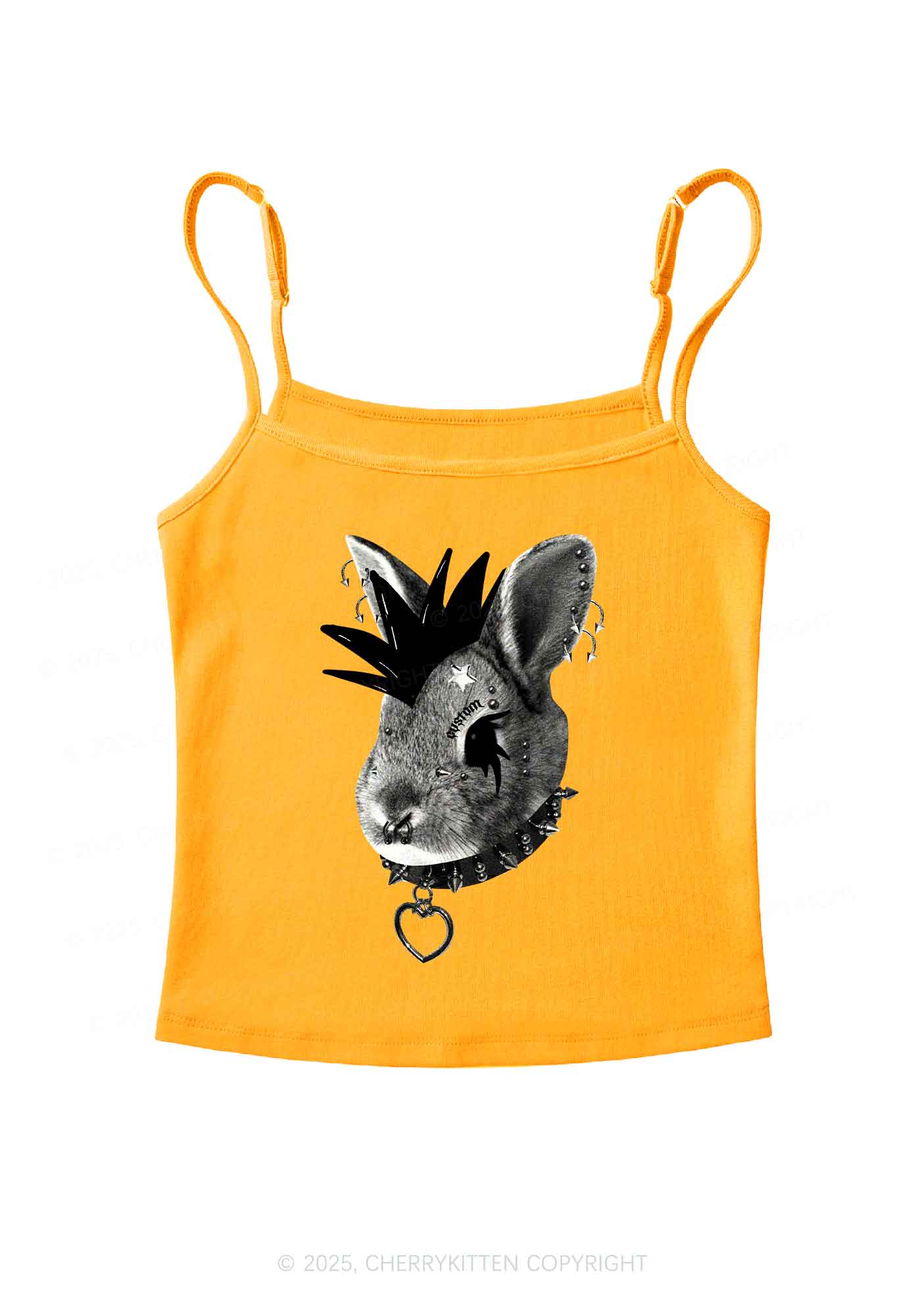 Custom Punk Pet Y2K Spaghetti Strap Cami Cherrykitten
