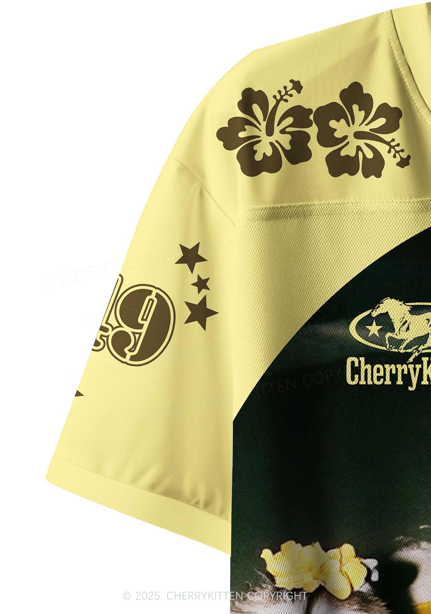 Custom Yoga Raccoon Y2K Crop Sport Jersey Shirts Cherrykitten