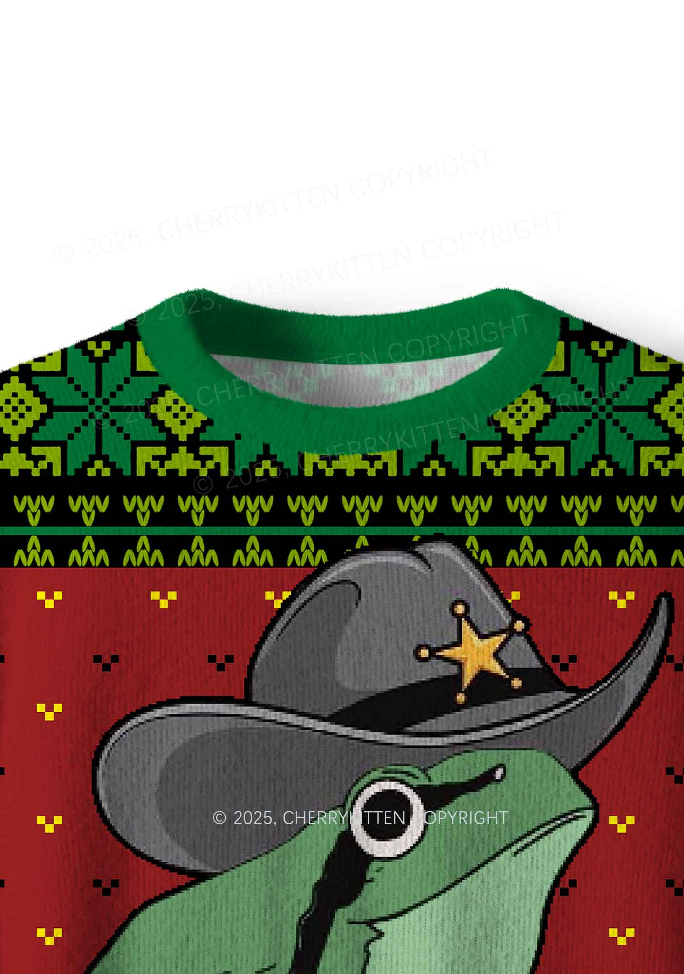 You've Yee'd Your Last Haw Partner Y2K Christmas Knit Sweatshirt Cherrykitten