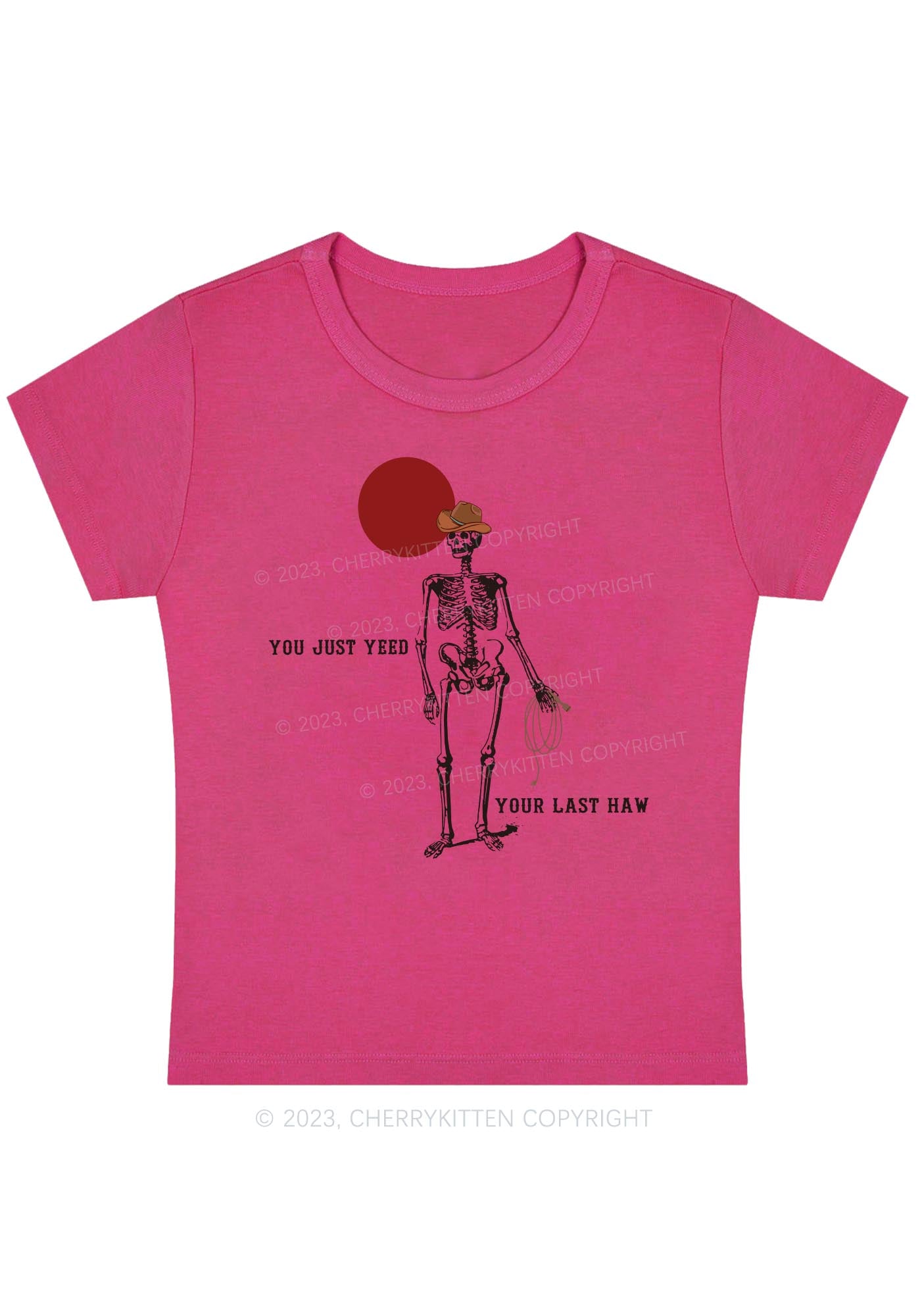 You Just Yeed Your Last Haw Halloween Baby Tee Cherrykitten