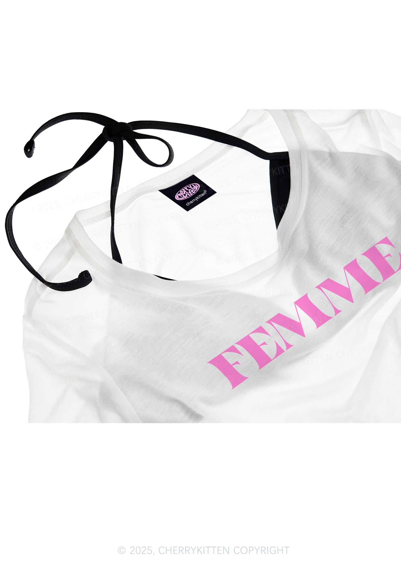 Femme Pride Y2K Sheer Boyfriend Tee Cherrykitten