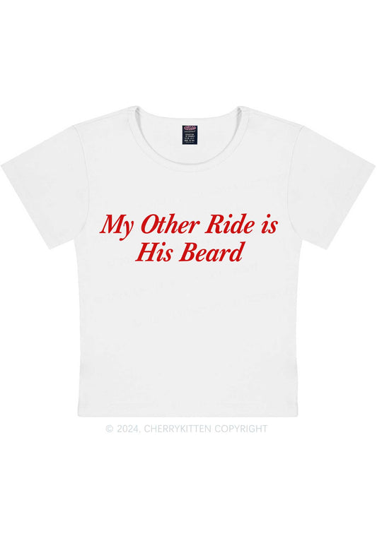 Ride His Beard Y2K Baby Tee Cherrykitten