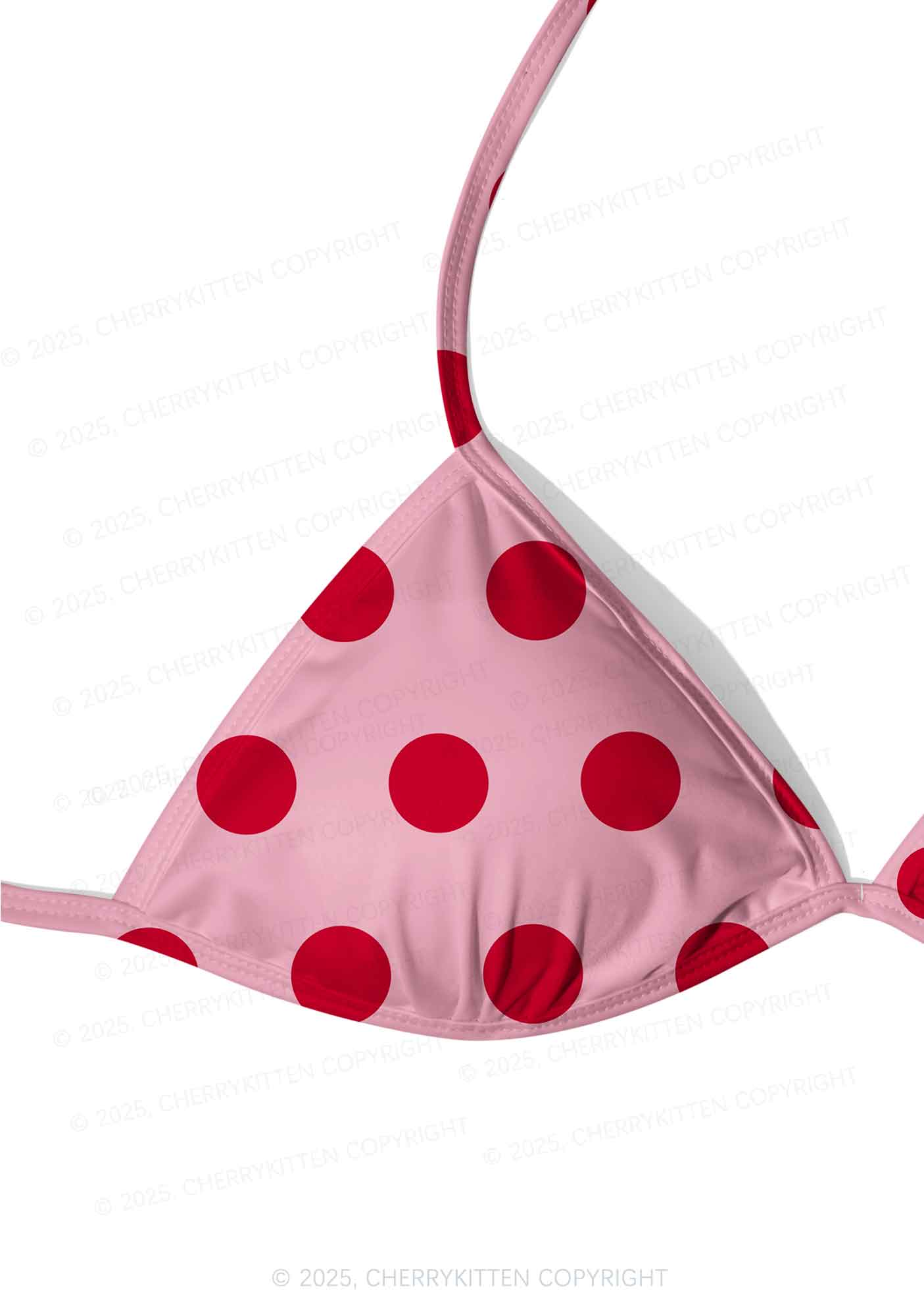 Dotty Red Y2K Print Bikini Set Cherrykitten