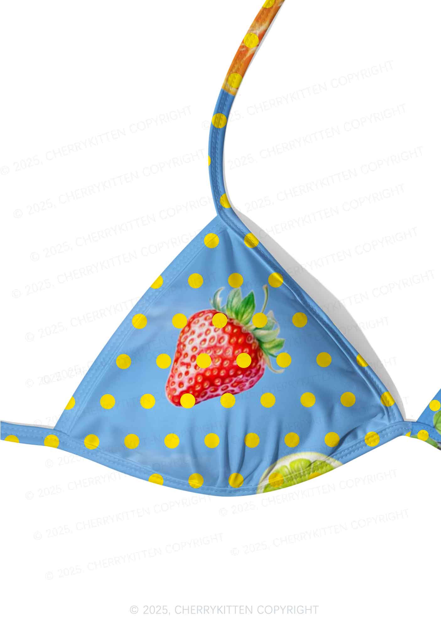 Dotty Fruits Y2K Print Bikini Set Cherrykitten