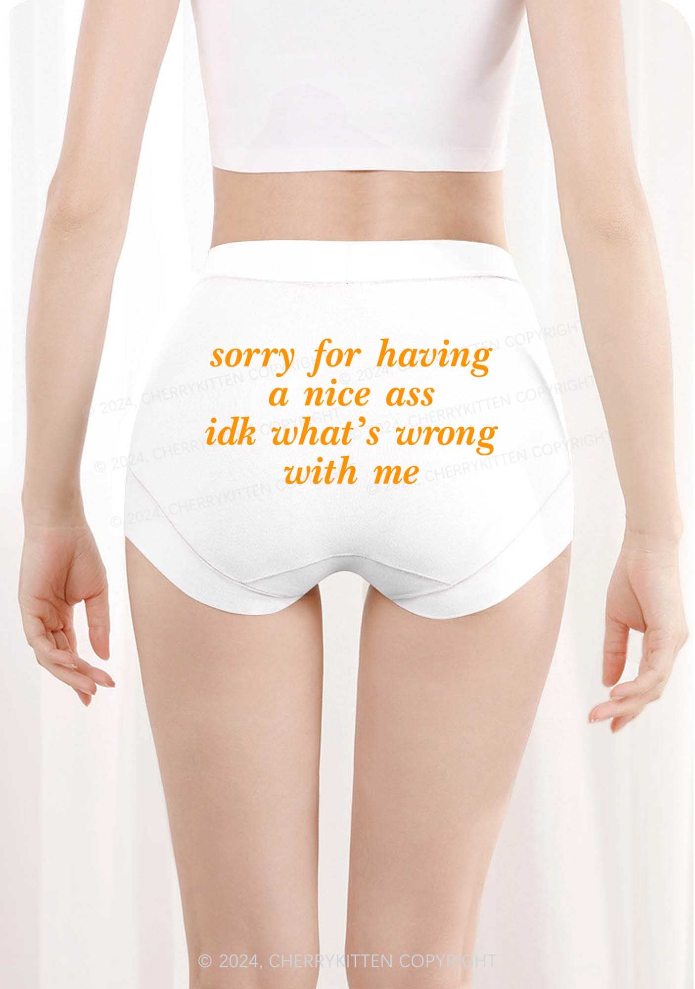 Sorry For Nice Axx Y2K Mid Rise Waist Boyshort Cherrykitten