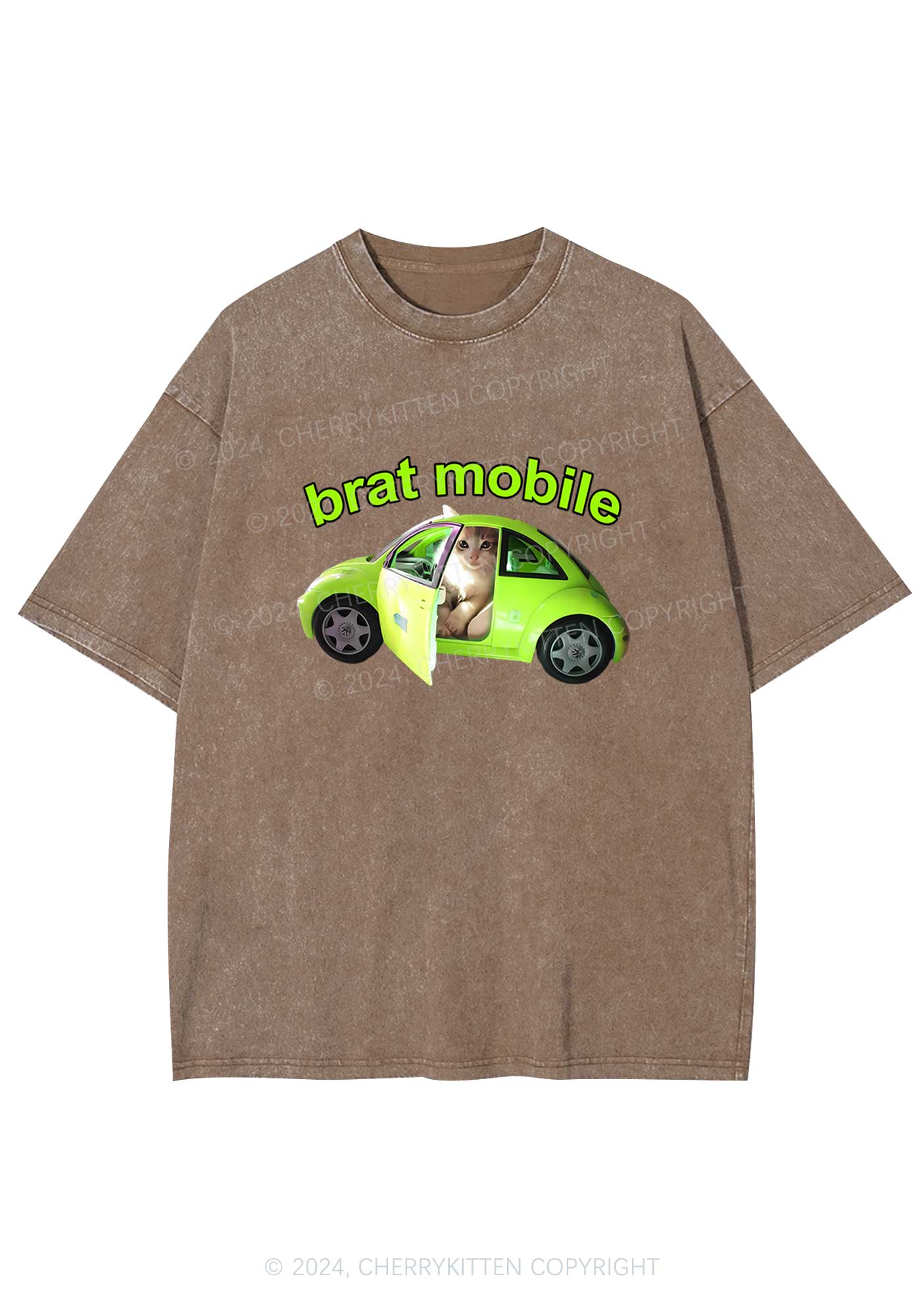 Brat Mobile Y2K Washed Tee Cherrykitten