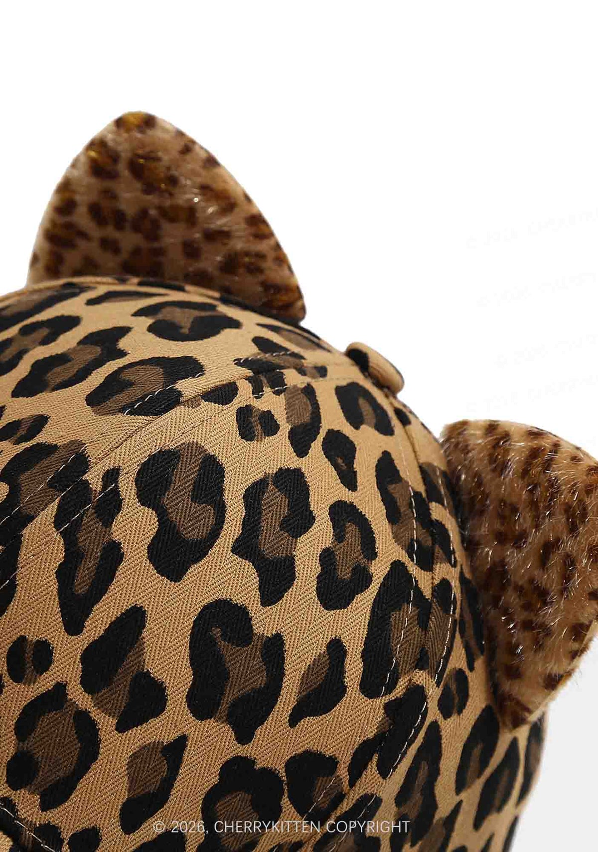 Cat Ear Leopard Y2K Baseball Cap Cherrykitten