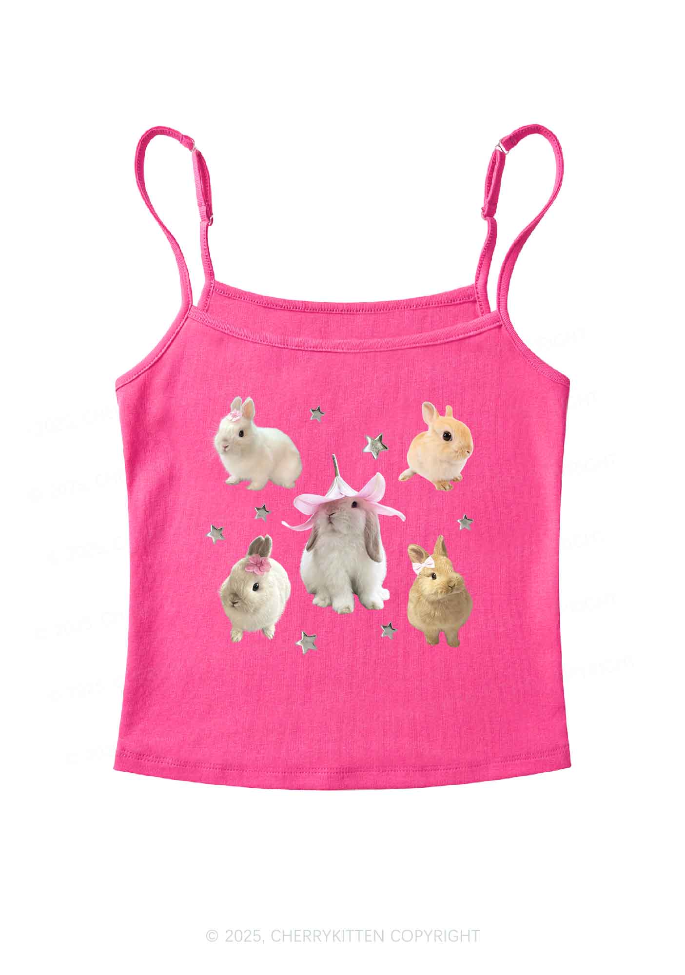 Lovely Rabbits Y2K Spaghetti Strap Cami Cherrykitten