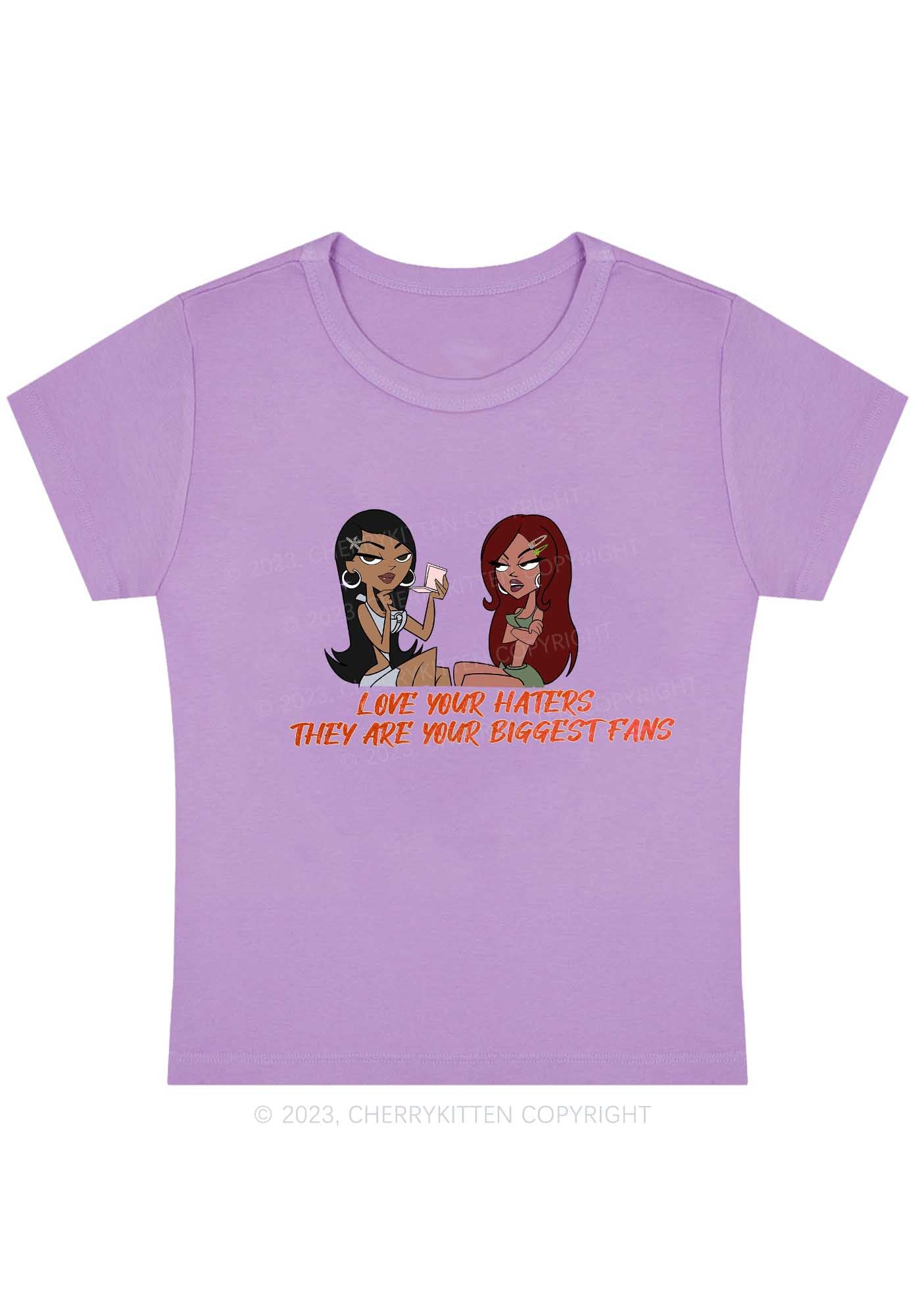 Curvy They Are Your Biggest Fans Y2K Baby Tee Cherrykitten