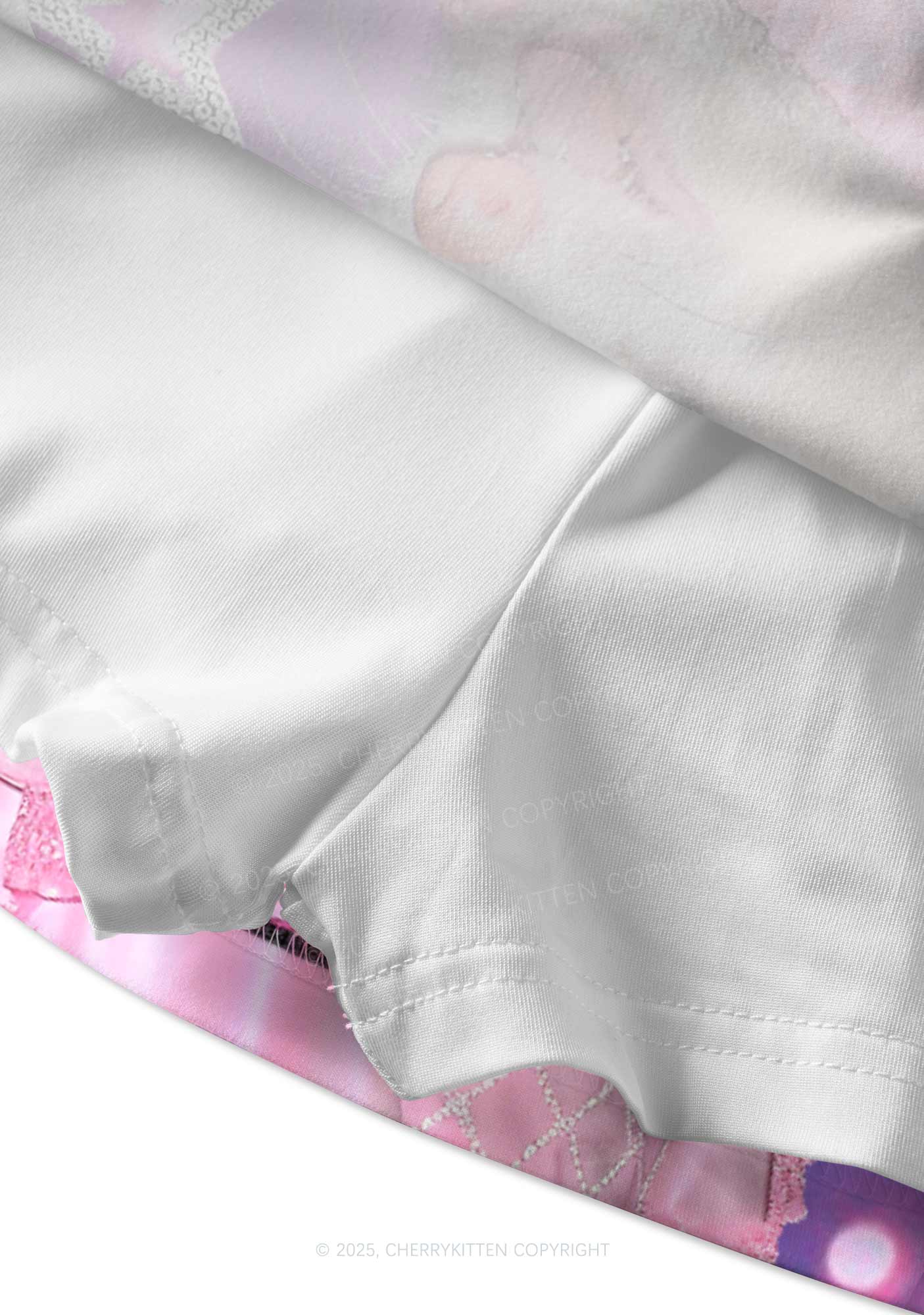 Magic Pink Ratz Y2K Print Mini Skirt Cherrykitten