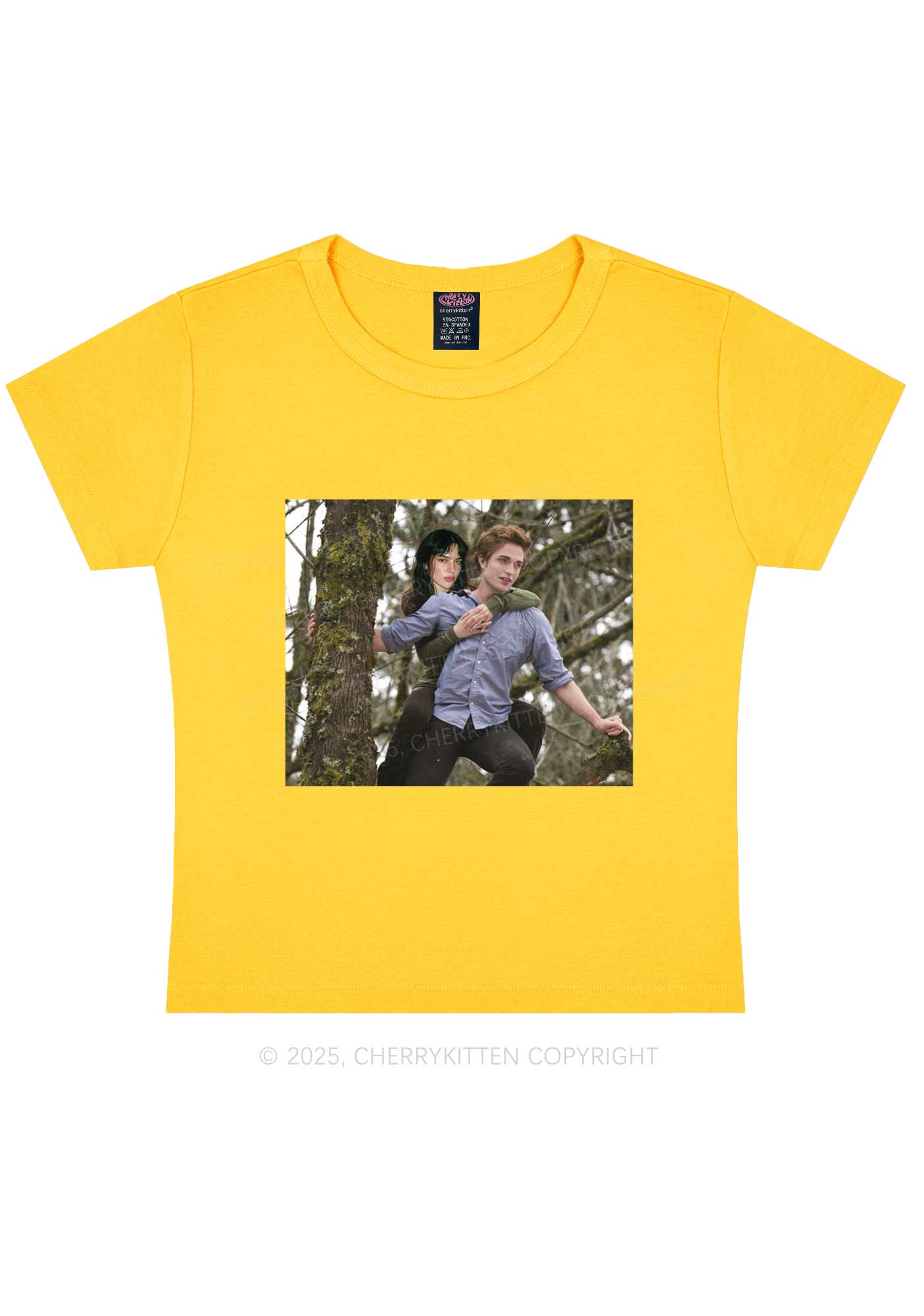 Custom Face Y2K Baby Tee Cherrykitten