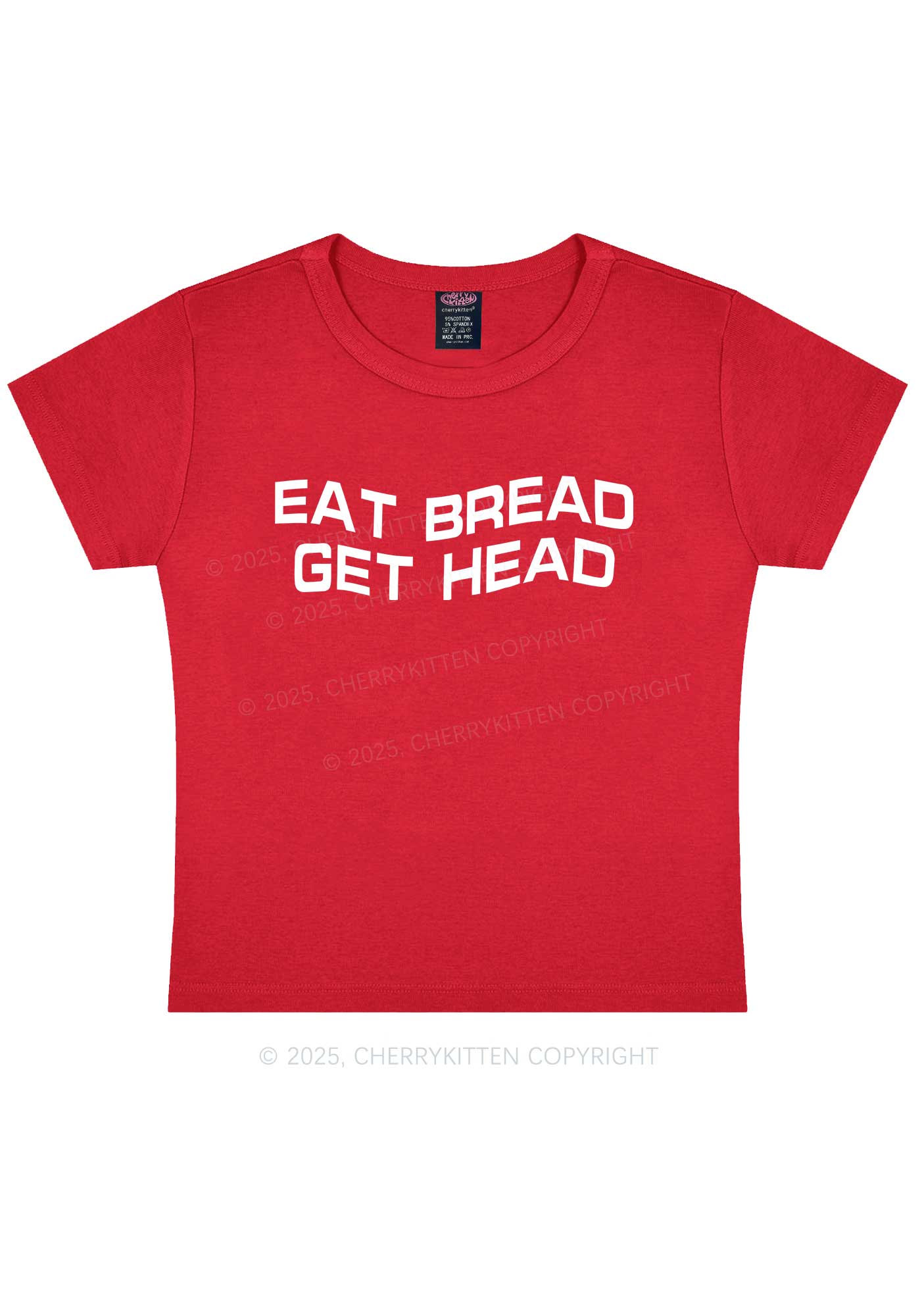 Eat Bread Get Head Y2K Baby Tee Cherrykitten