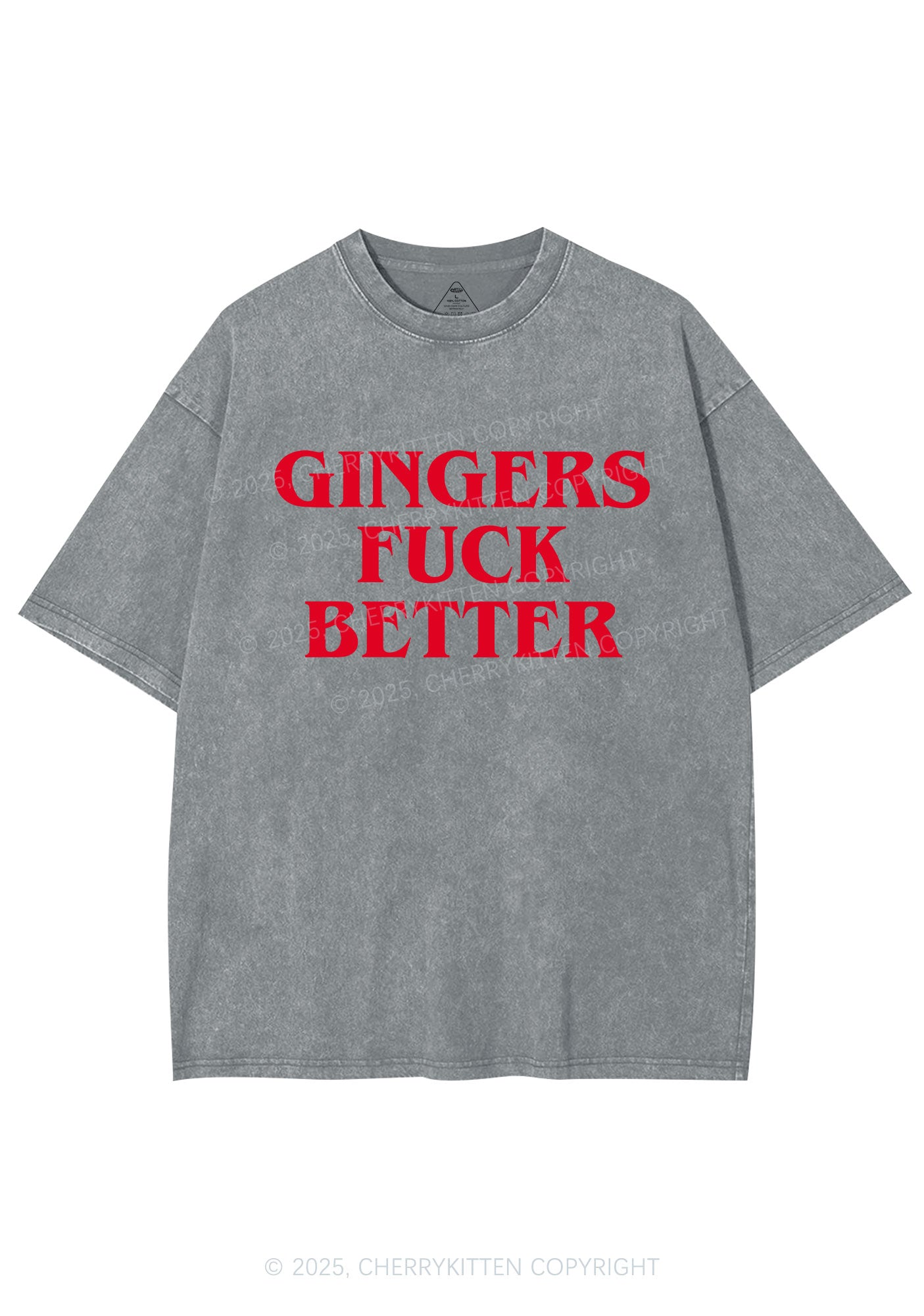 Gingers Fxxk Better Y2K Shirts Washed Tee Cherrykitten