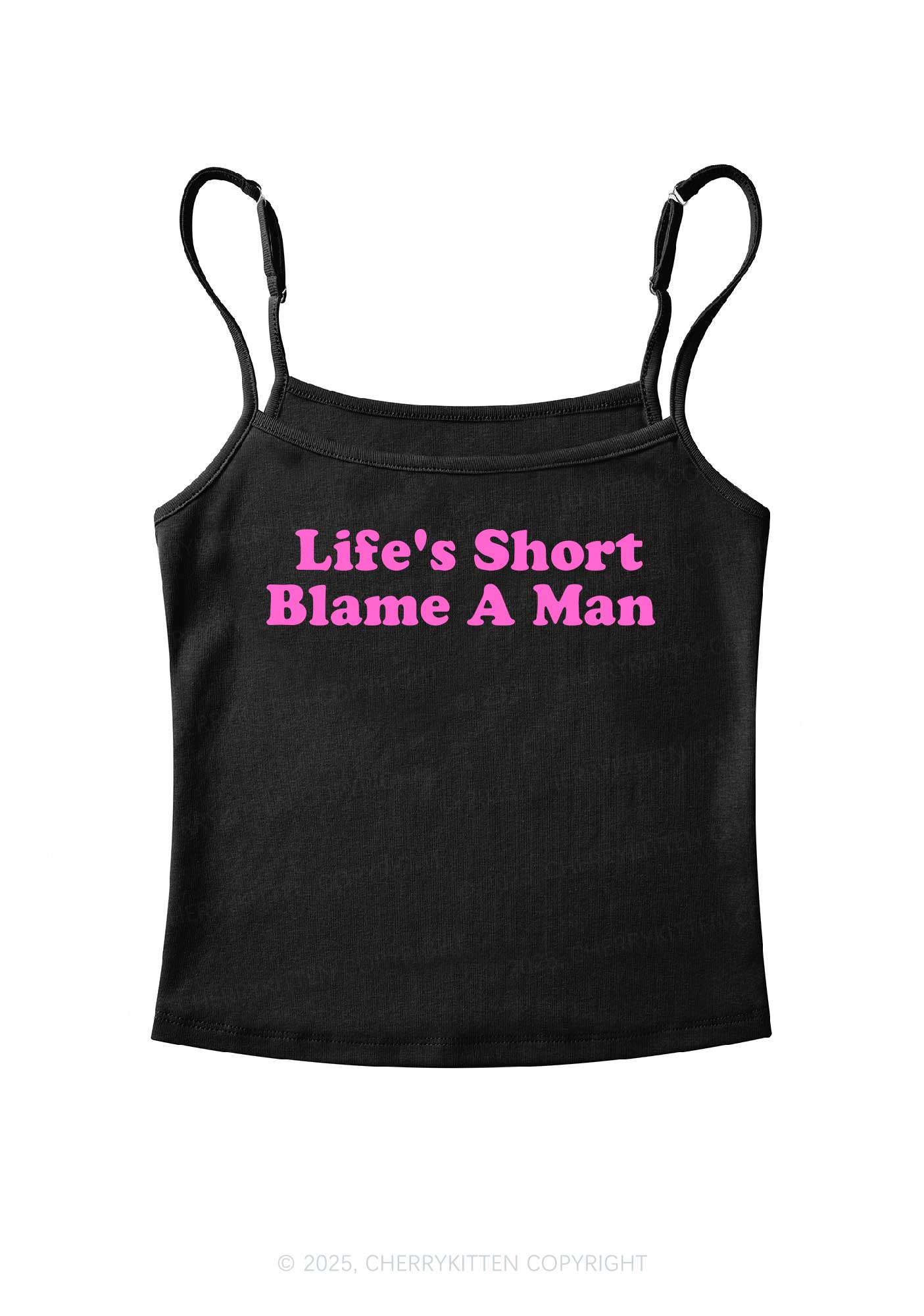 Blame A Man Y2K Spaghetti Strap Cami Cherrykitten