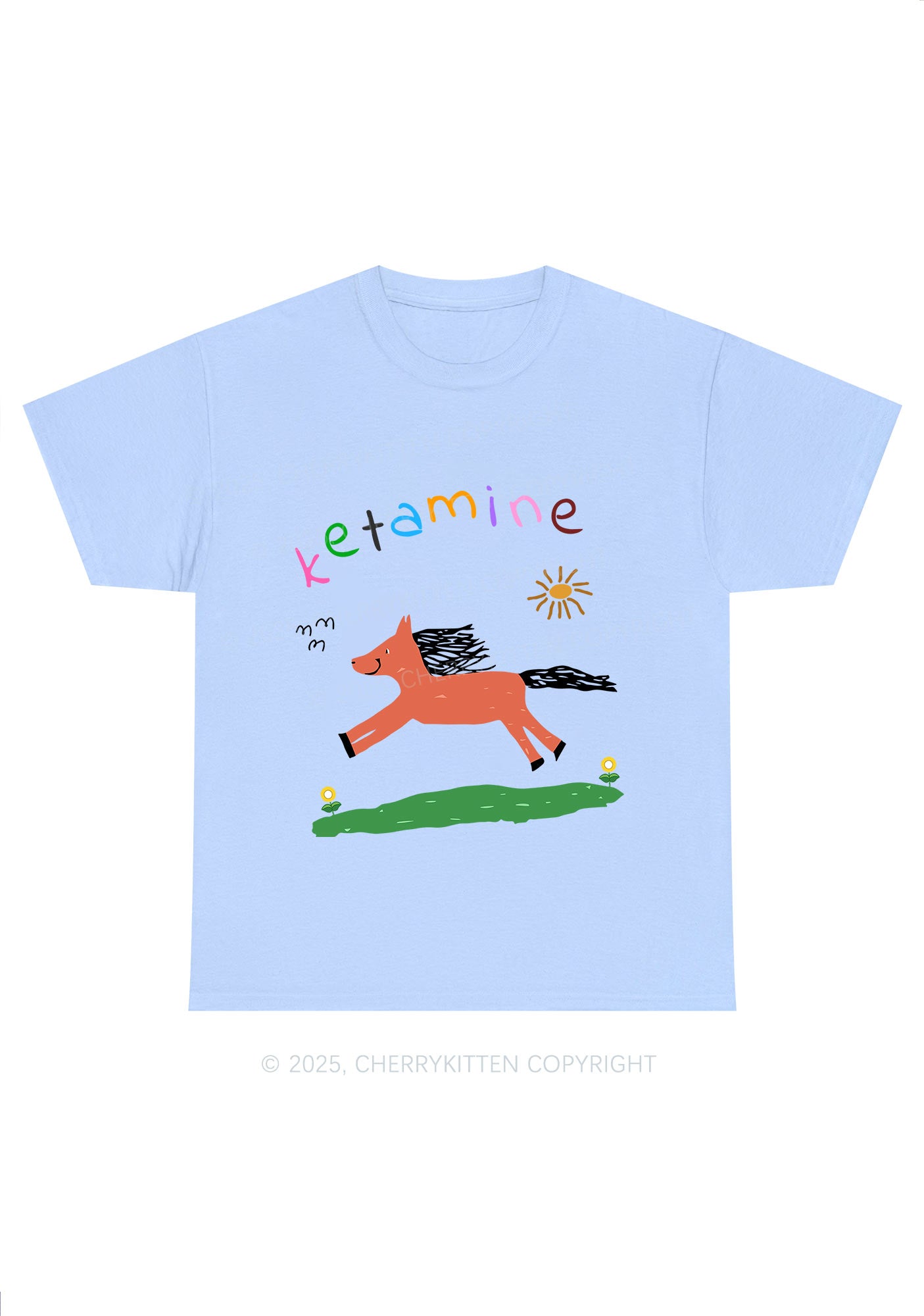 Orange K Pony Y2K Chunky Shirt Cherrykitten