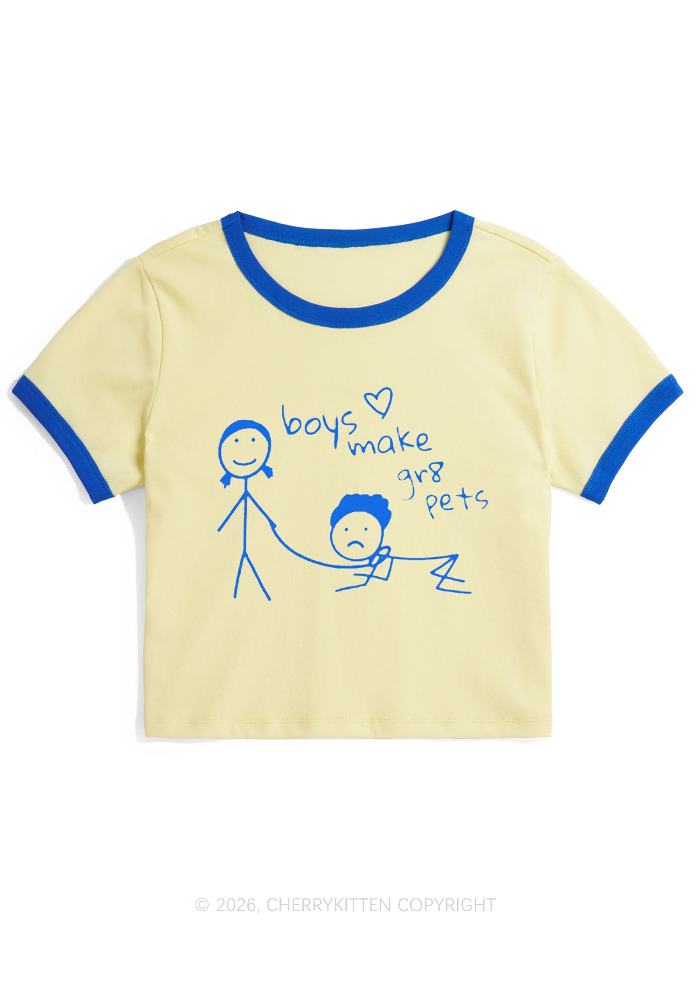 Boys Make Gr8 Pets Y2K Ringer Tee Cherrykitten