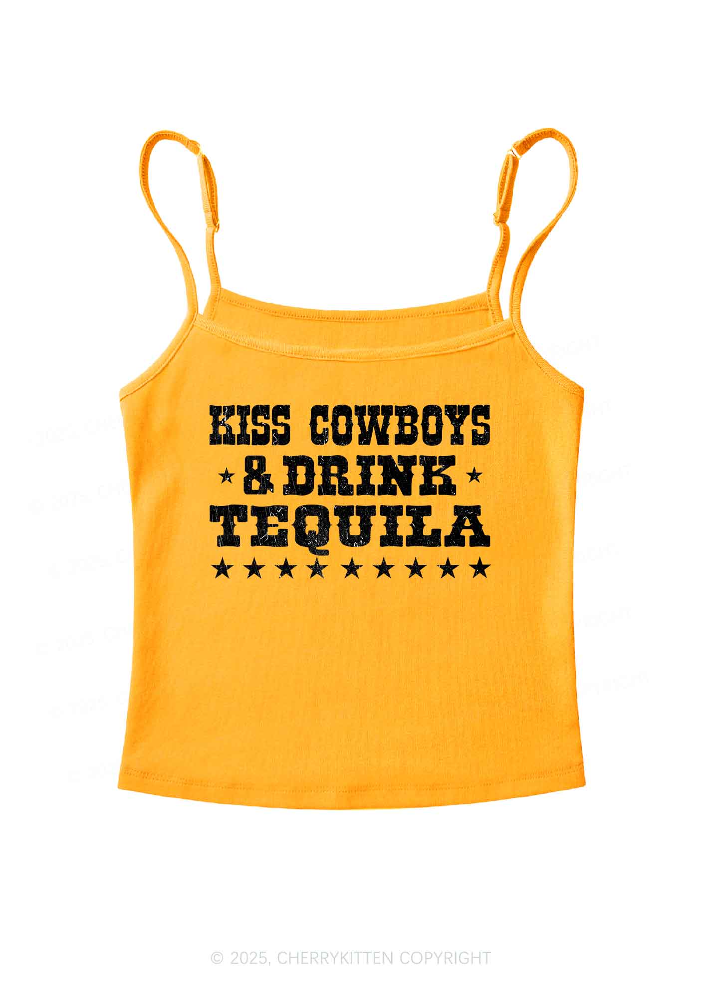 Kiss Cowboys Y2K Spaghetti Strap Cami Cherrykitten