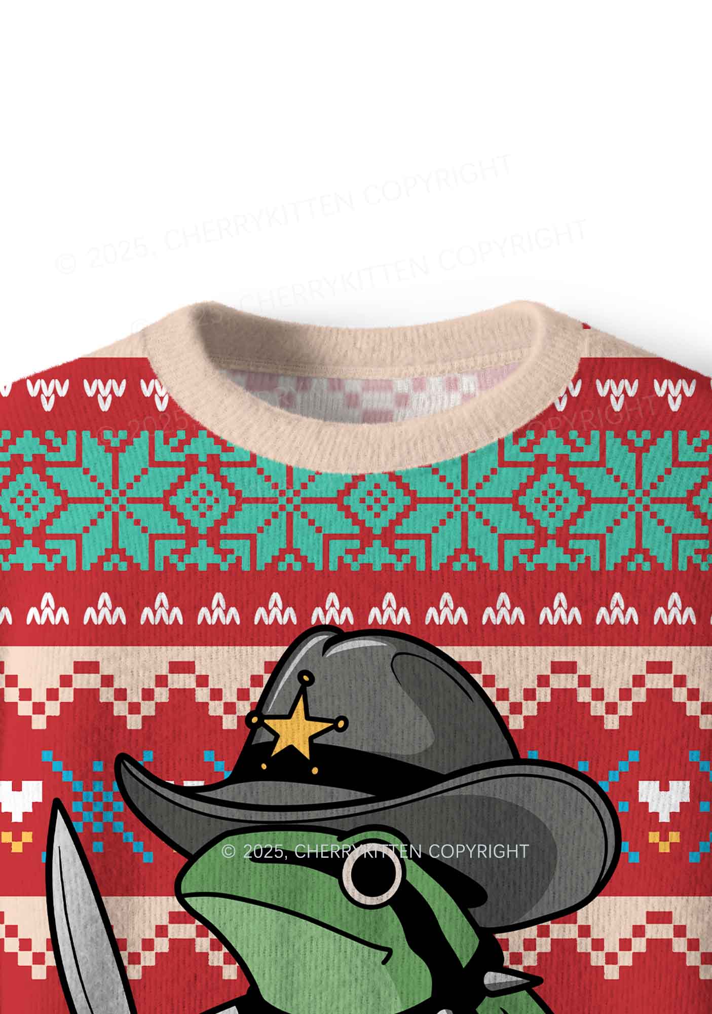 Your Last Haw Partner Y2K Christmas Knit Sweatshirt Cherrykitten