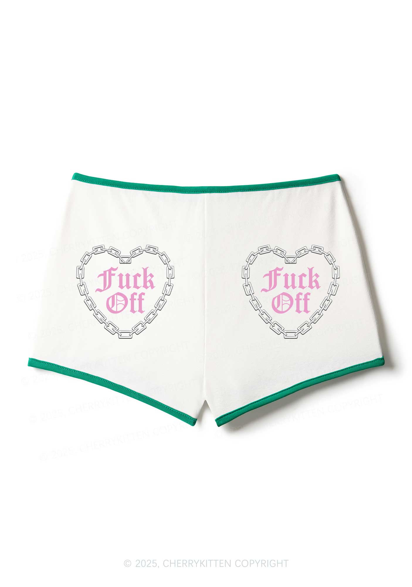 Fxxk Off Y2K Booty Shorts Cherrykitten