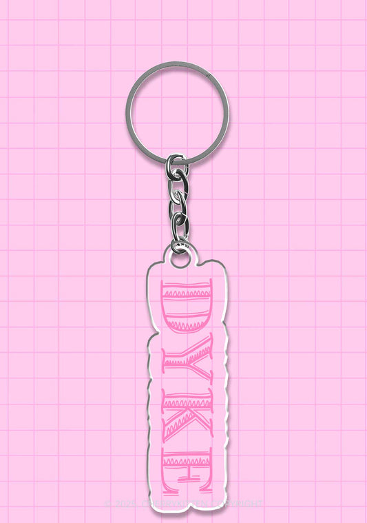 DYKE Pride 1Pc Y2K Keychain Cherrykitten