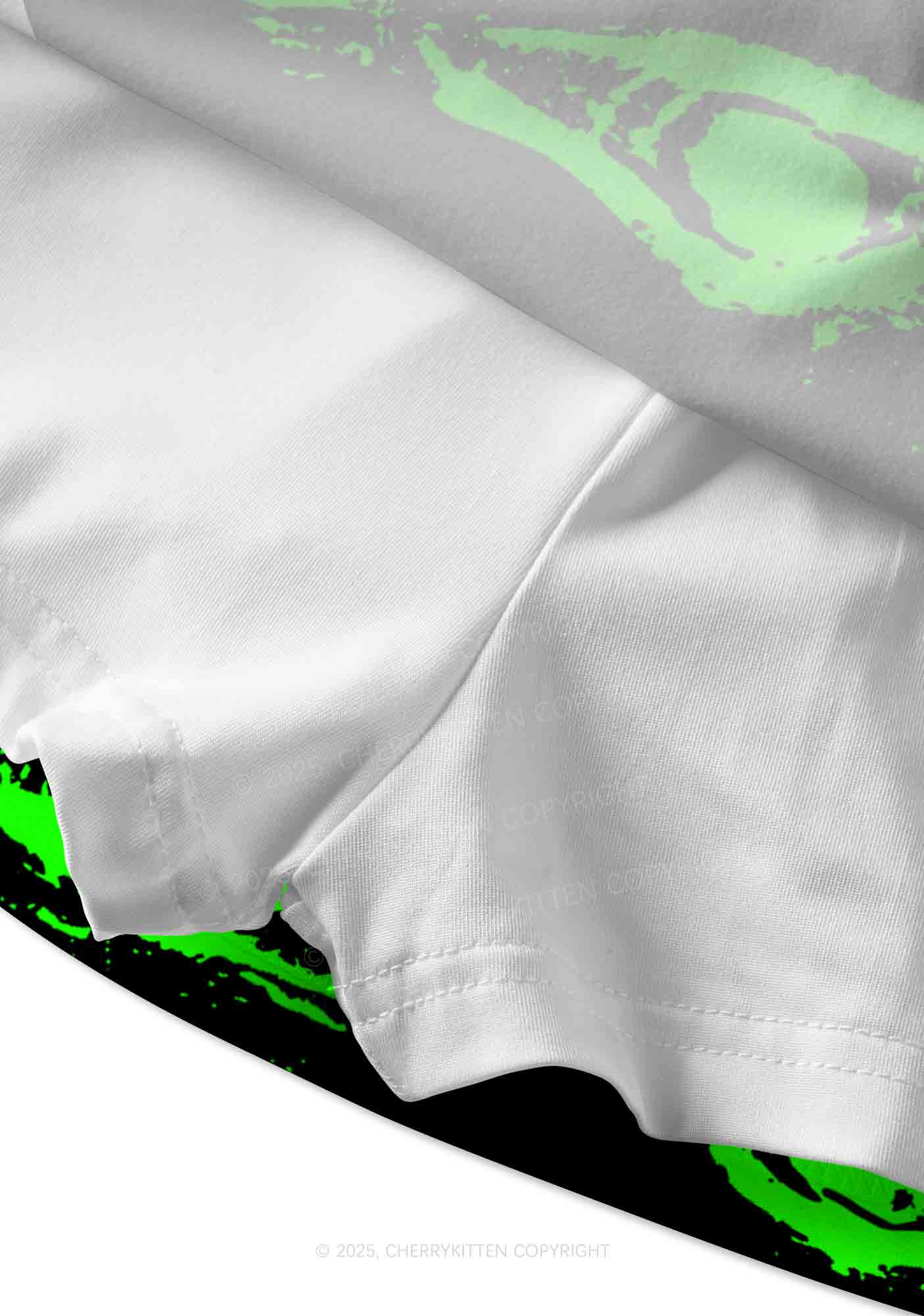 Glimmering Eyes Y2K Print Mini Skirt Cherrykitten