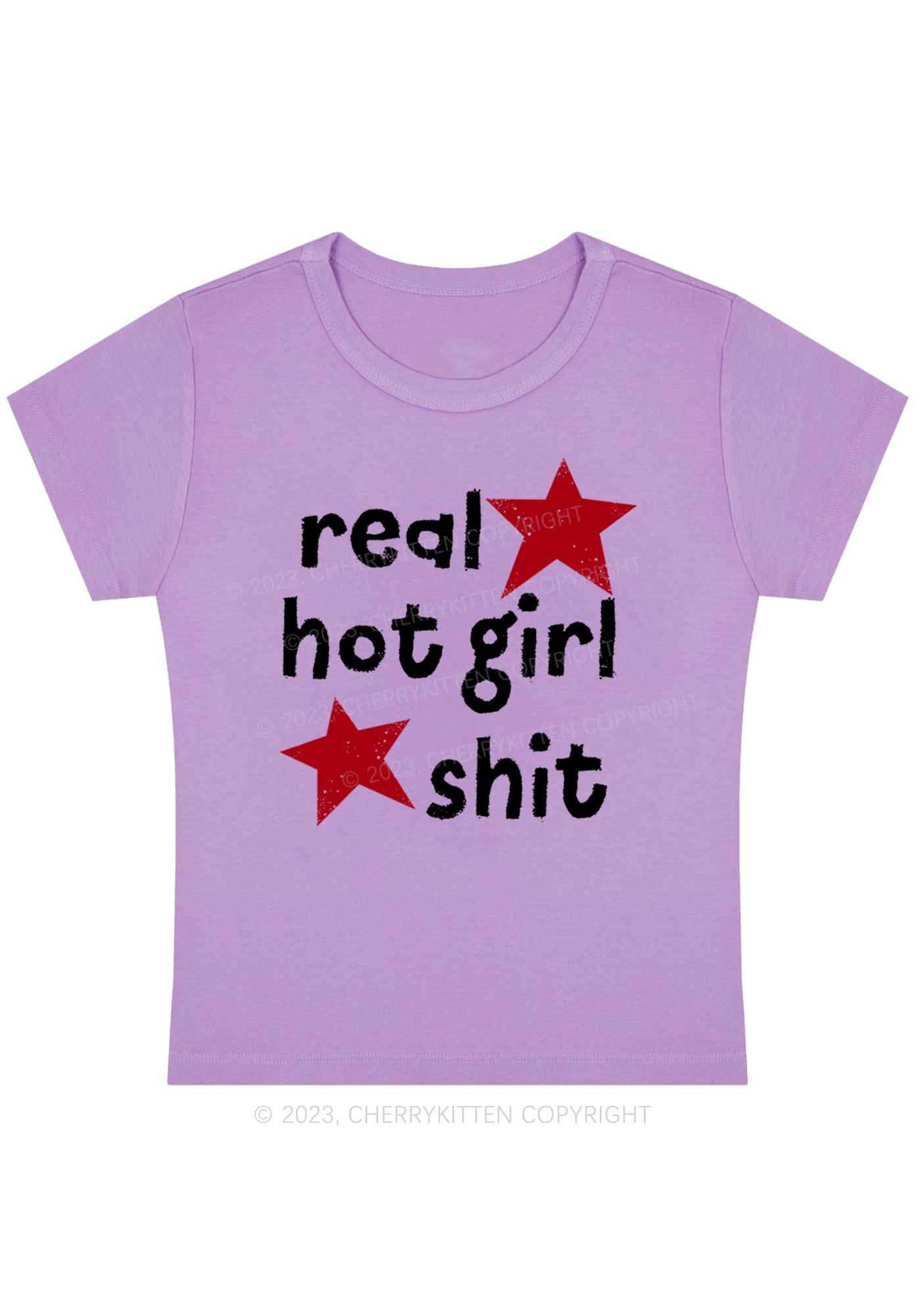 Curvy Real Hot Girl Baby Tee Cherrykitten