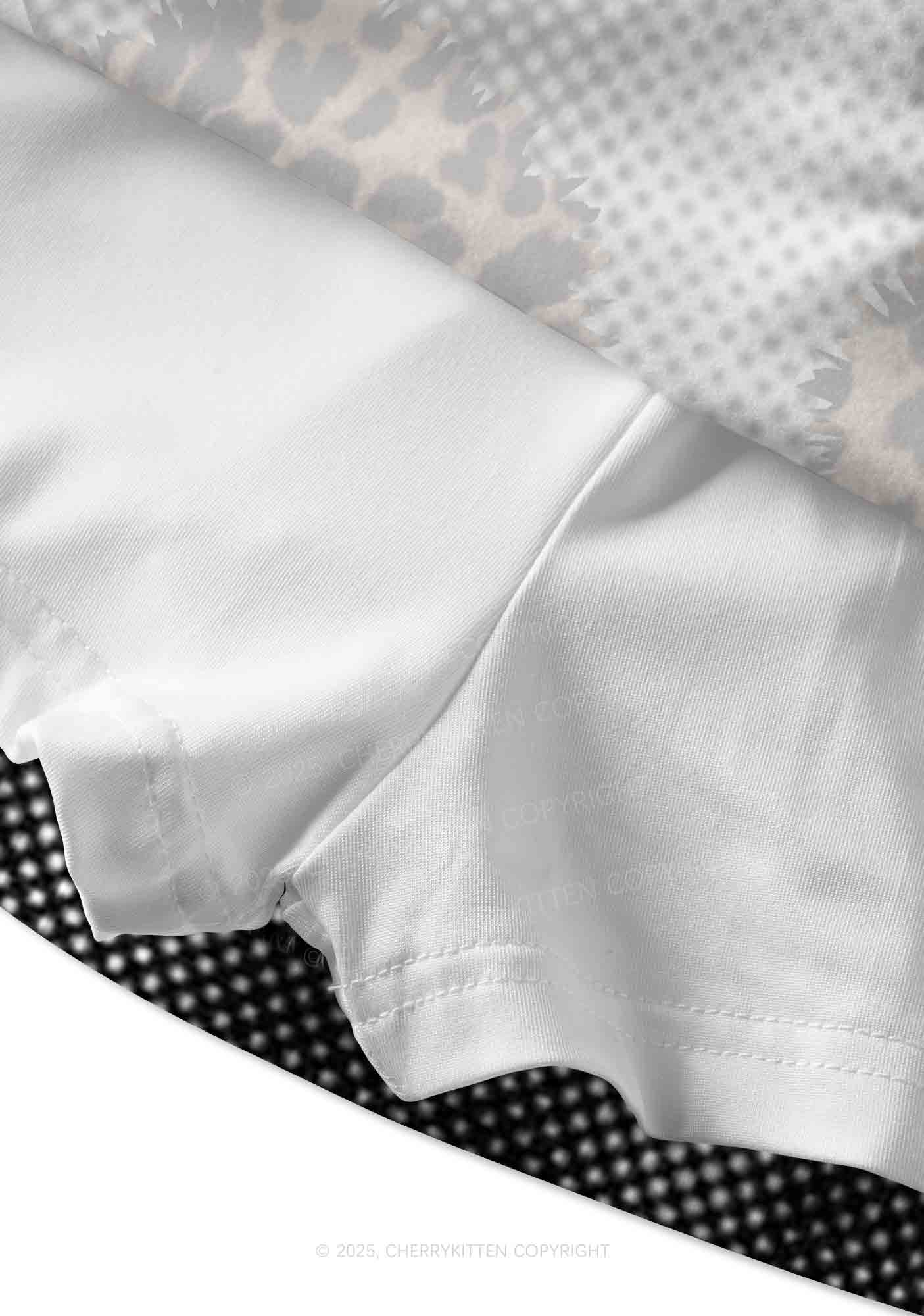 Leopard Hearts Y2K Print Mini Skirt Cherrykitten